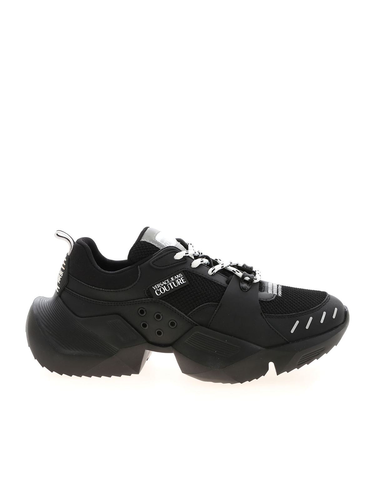 Oversized Leather Sneakers in Black - Alexander Mc Queen | Mytheresa
