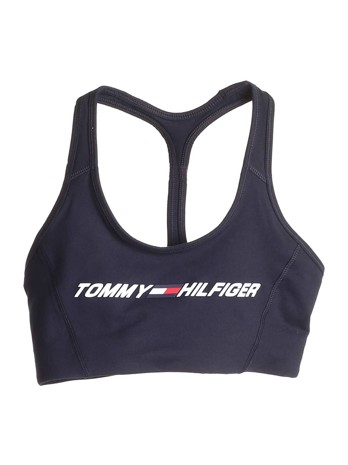 Tommy Hilfiger sports bra blue Black on SALE