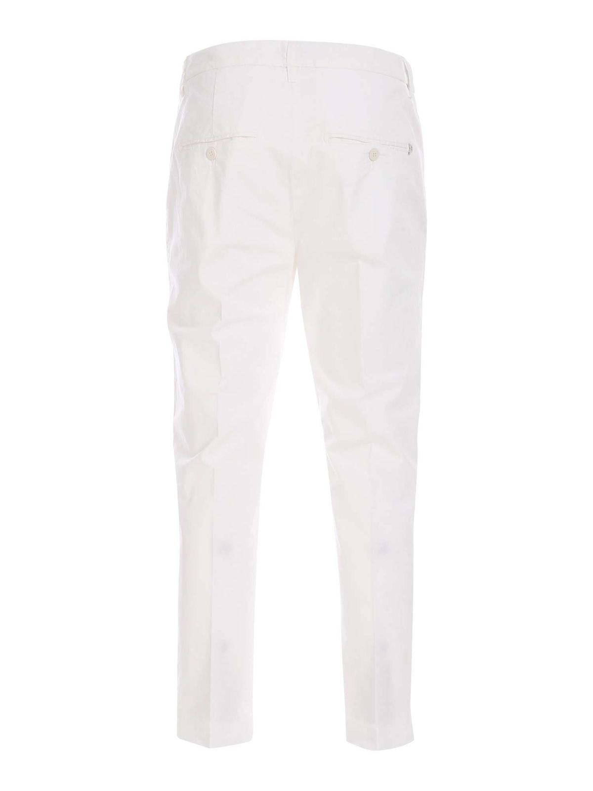 Dondup Nima pants in white - White - Women | DP576GSE046DPTD000