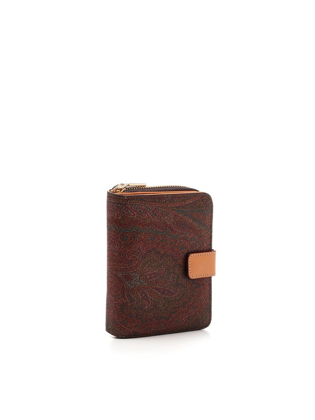 Etro Paisley-print Bi-fold Wallet in Brown for Men