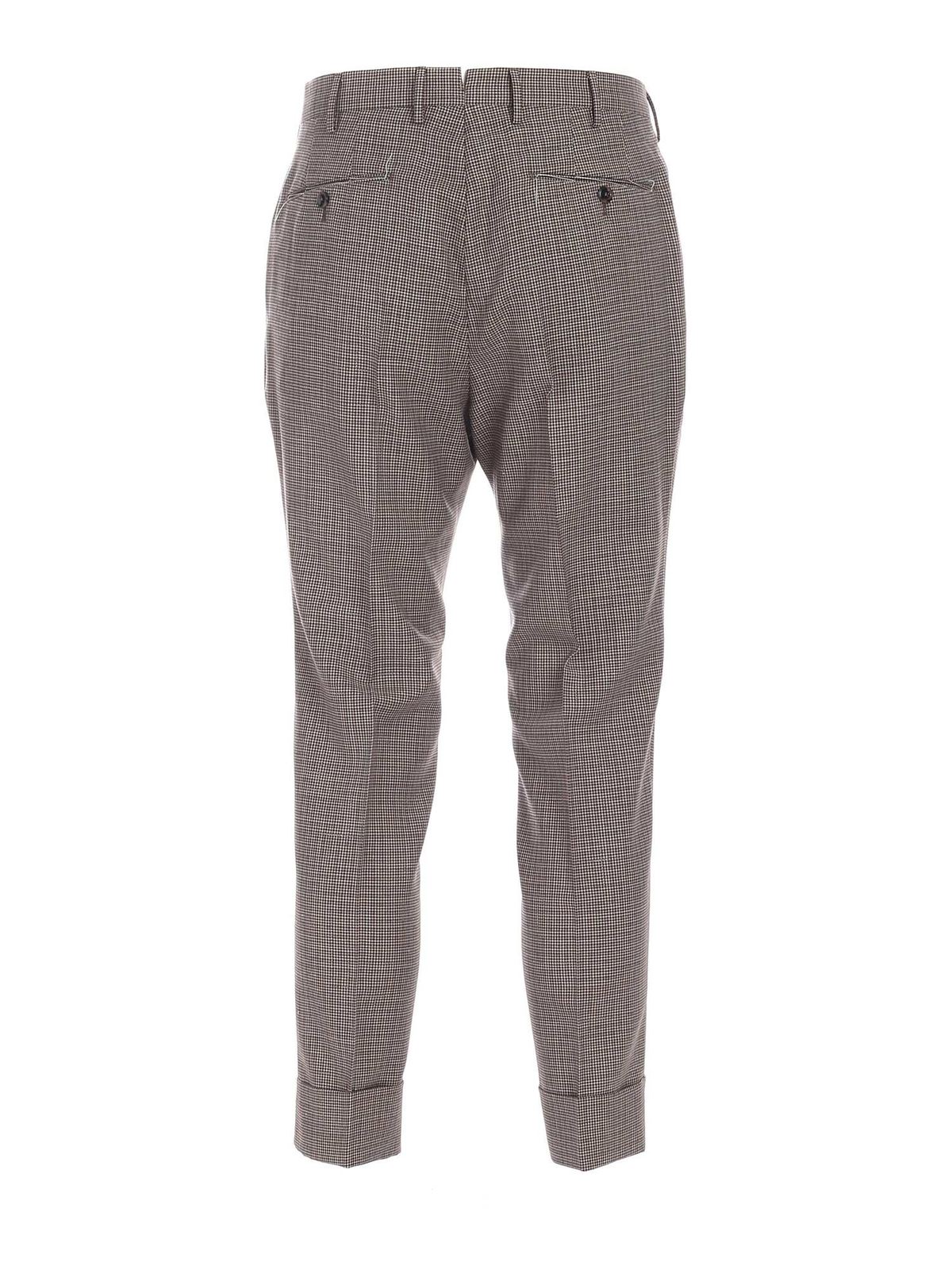 Pt Torino Flicker Super 100'S pants in brown|AFFKZ00CUBMA850150