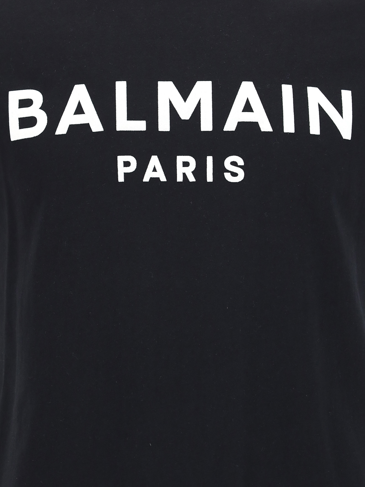Balmain Velvet logo T-shirt - Black - Men | VH0EF000B043EAB