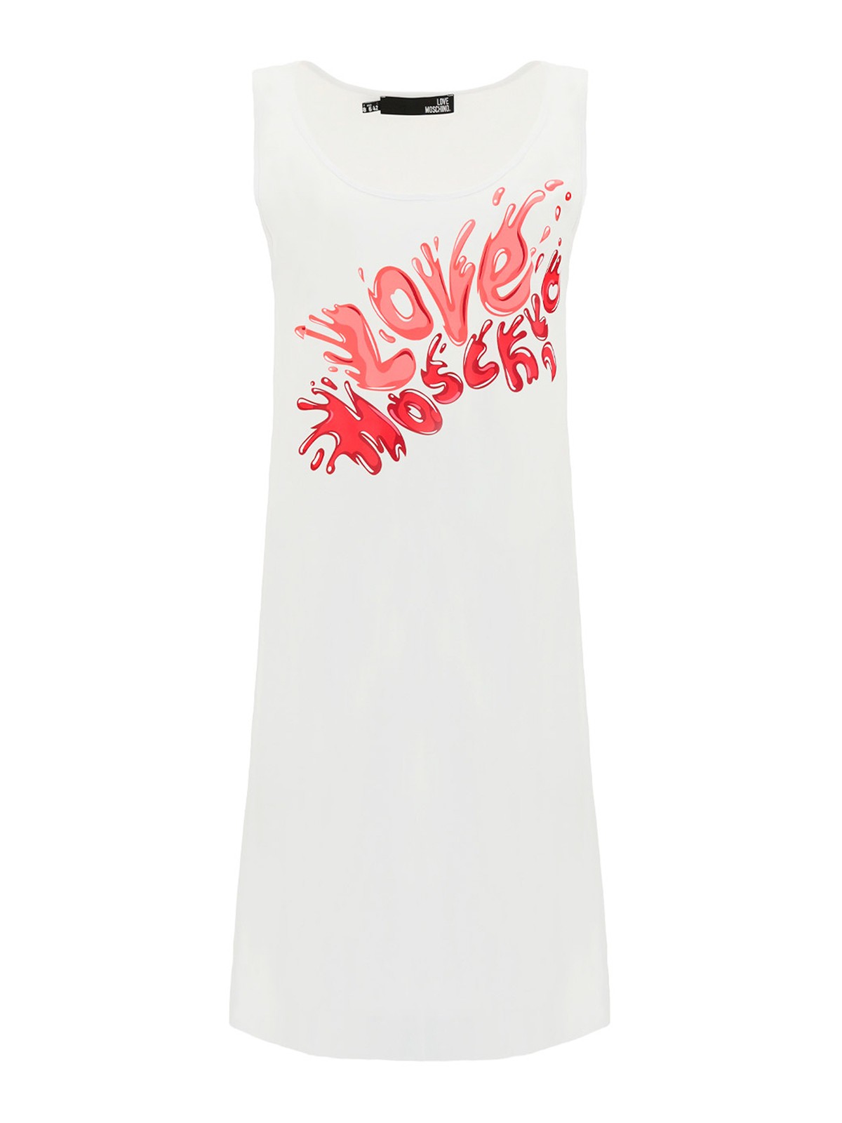 love moschino short dress LOVE MOSCHINO Fitted Logo Short Dress 40 US 4 Pink White Striped W S 52R 10  X 14