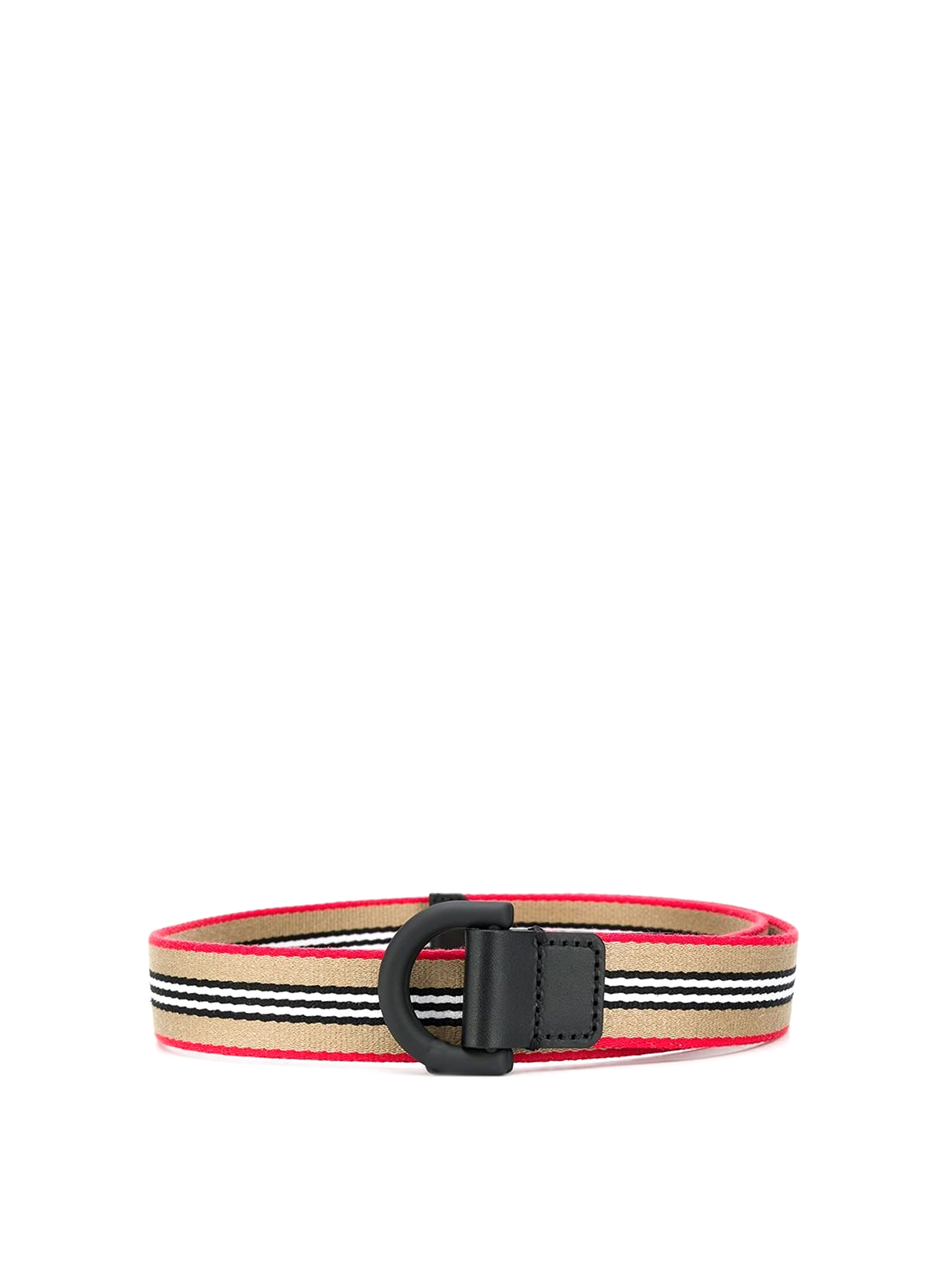 Burberry Red Double D Ring Belt Burberry