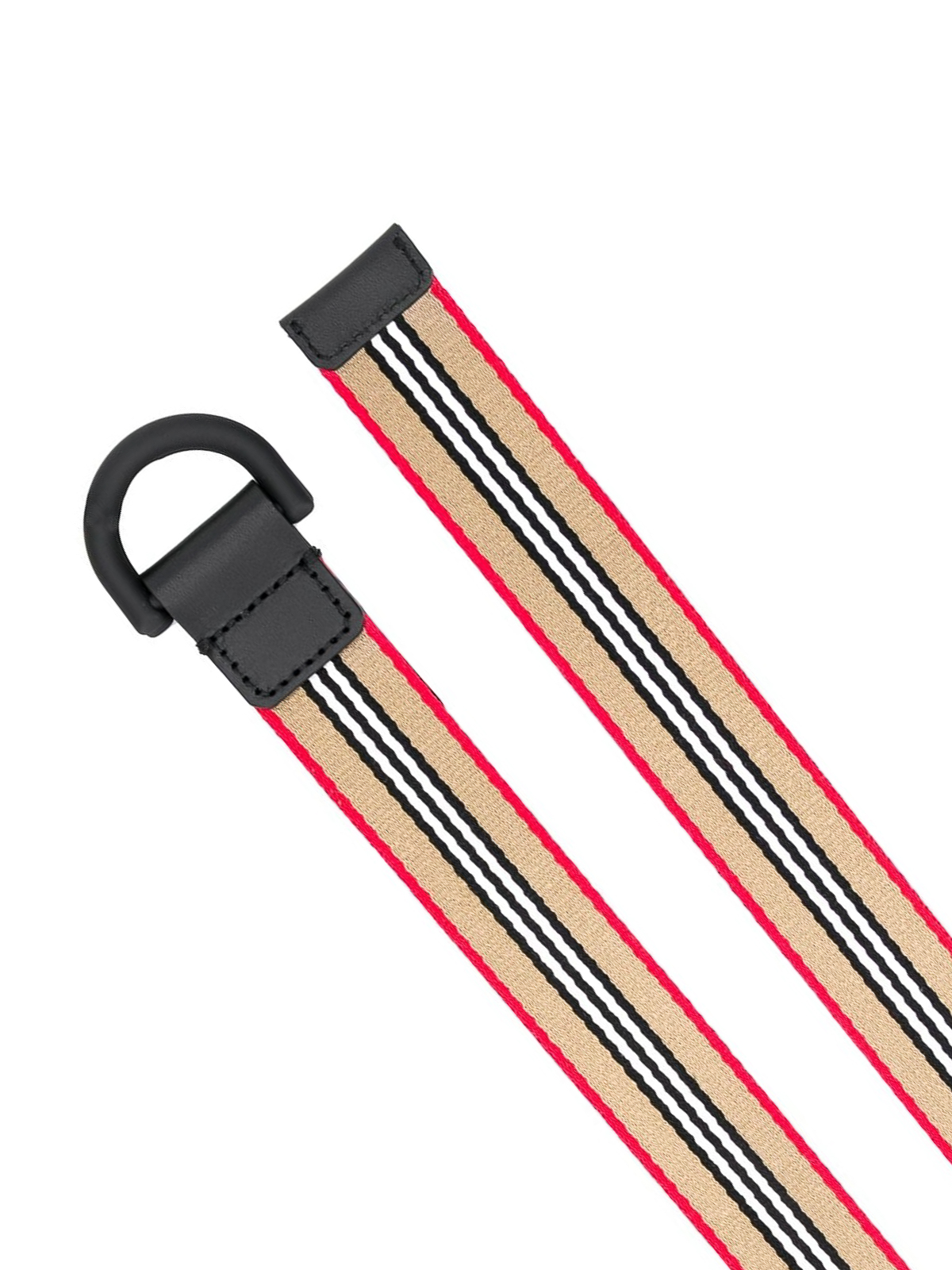 Burberry Double D ring striped belt Beige Boys 8031828