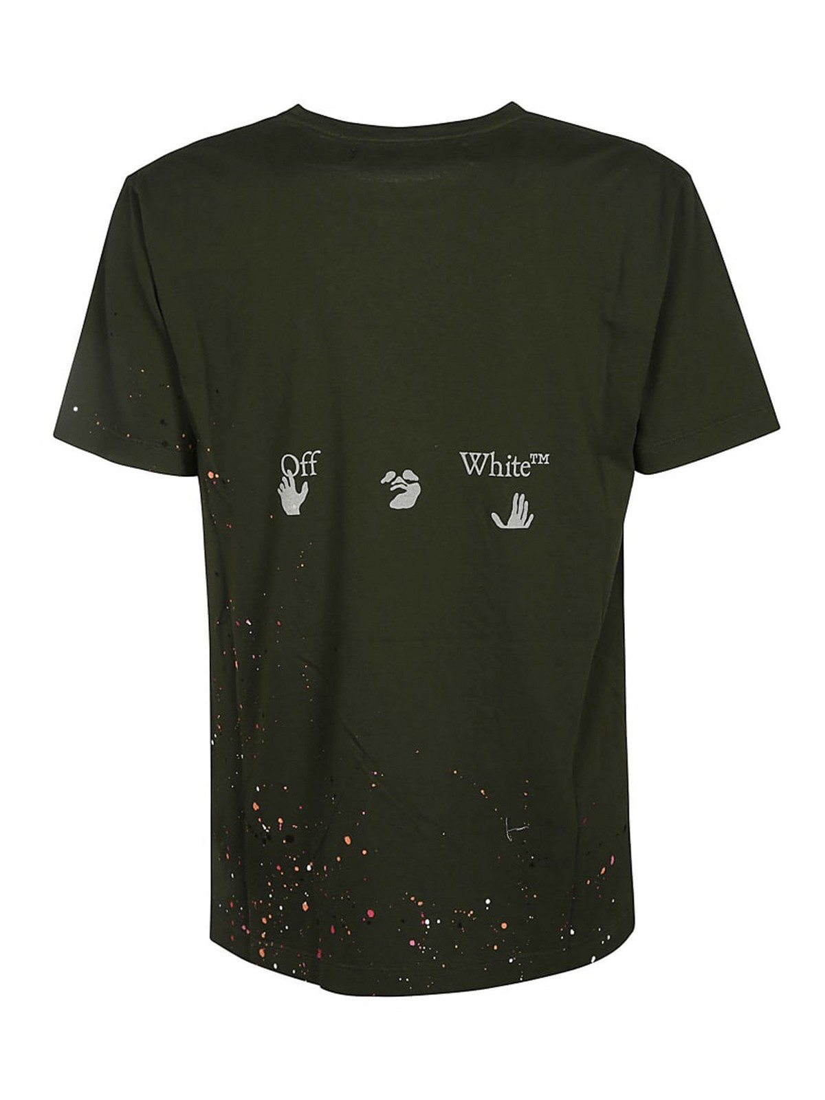 Off-White Painted effect T-shirt - Men|OMAA027S21JER0020601