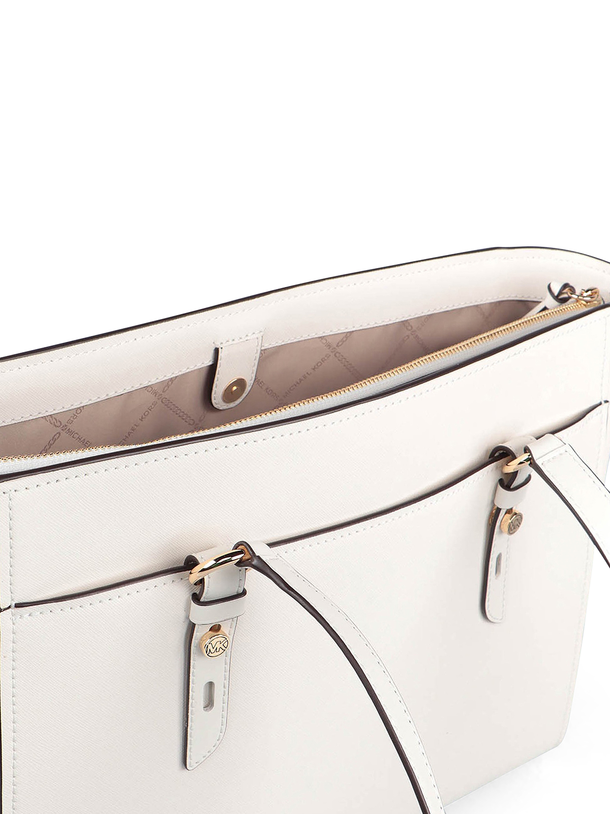 Michael Kors Sullivan Luggage Saffiano Leather Top Zip Large Tote Shoulder  Bag