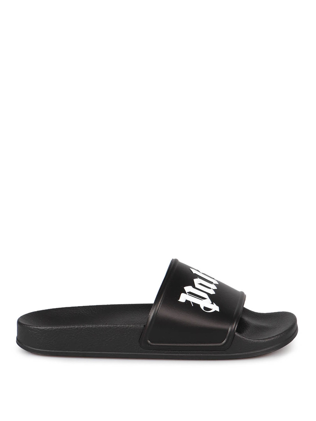 Palm Angels Logo Flip Flops UK size 6 IT Size 40 US size 7 Palm Angels Logo slides - Black - Women|PWIC002C99PLA0031001 main image 2