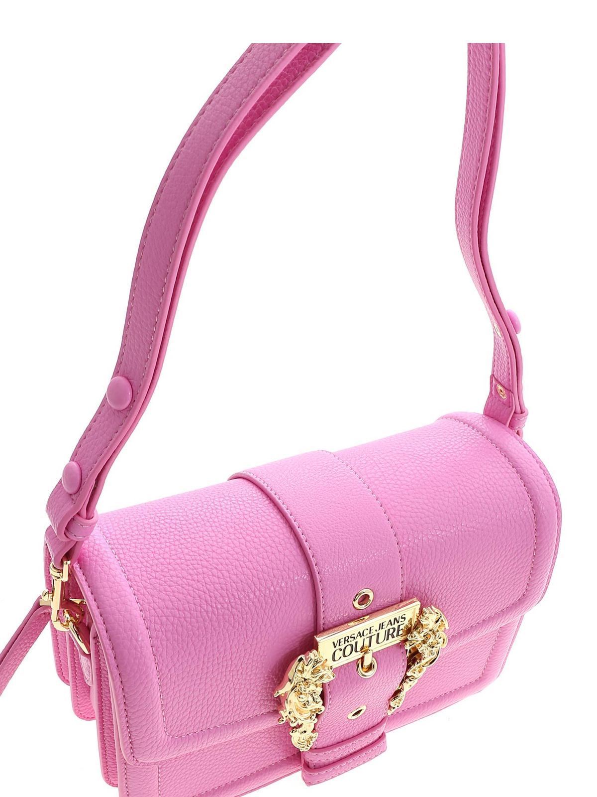 Cross body bags Versace Jeans Couture - Logoed buckle shoulder bag in pink  - E1VZABF171578400