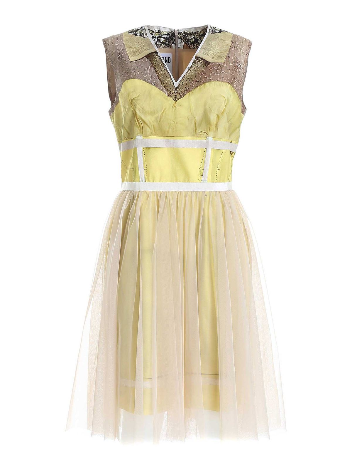 Moschino Inside Out Dress In Amarillo