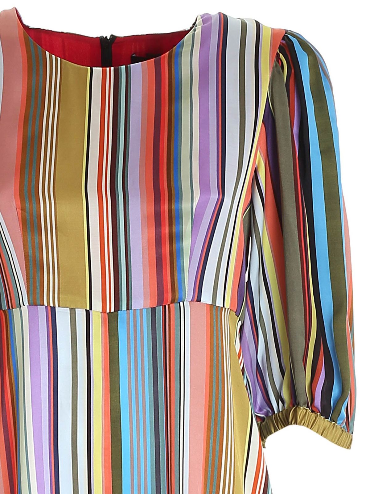 Ps by Paul Smith Striped satin multicolor dress|W2R449DF3074892