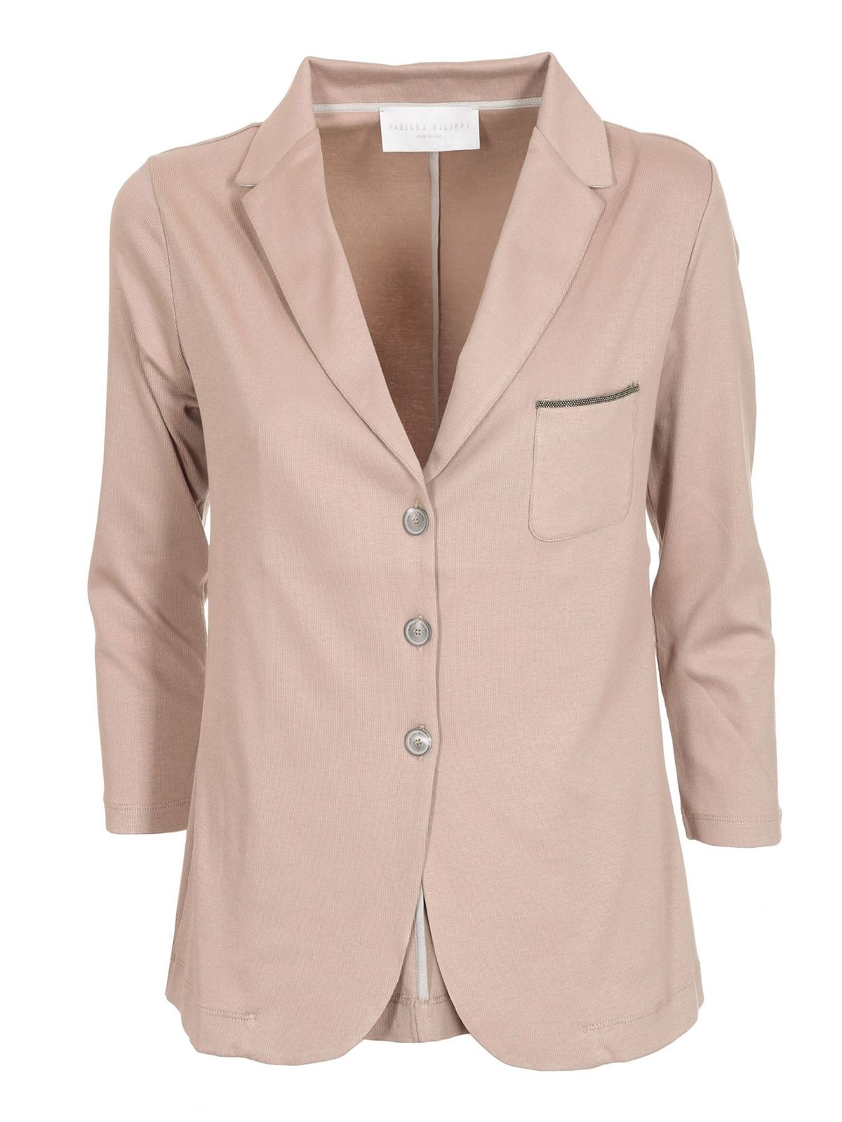 Fabiana Filippi Knitted blazer in pink - Pink