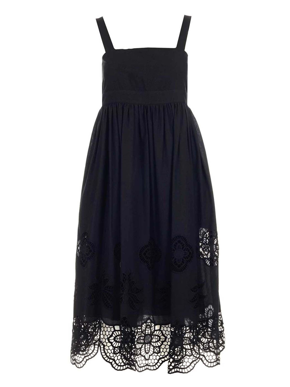 See by Chlo Guipure dress in black - Black|CHS21URO21025001