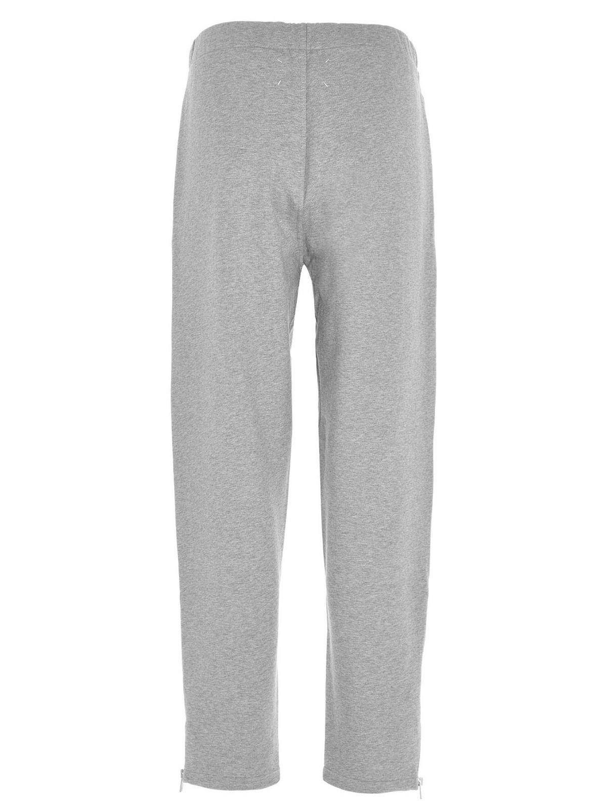 Maison Margiela Basic zip joggers in grey|S50KA0552S25508856M