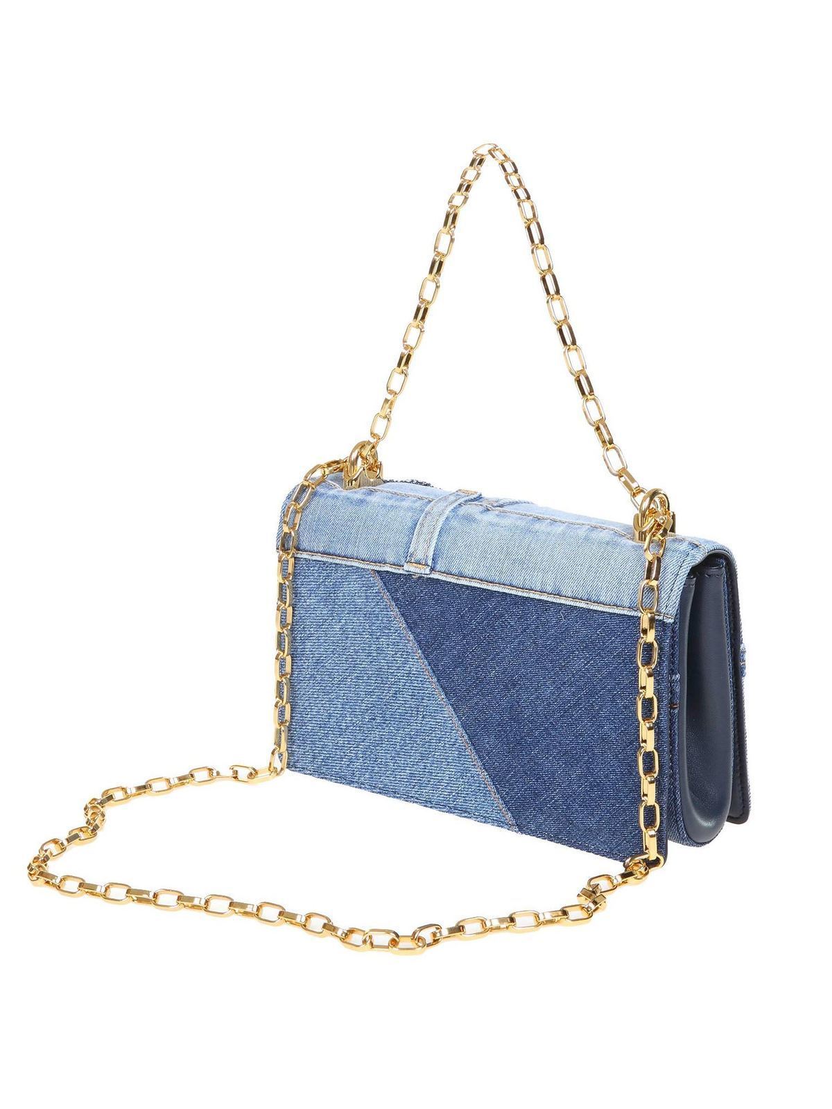 Dolce & Gabbana DG Girls Patchwork Denim Crossbody Bag