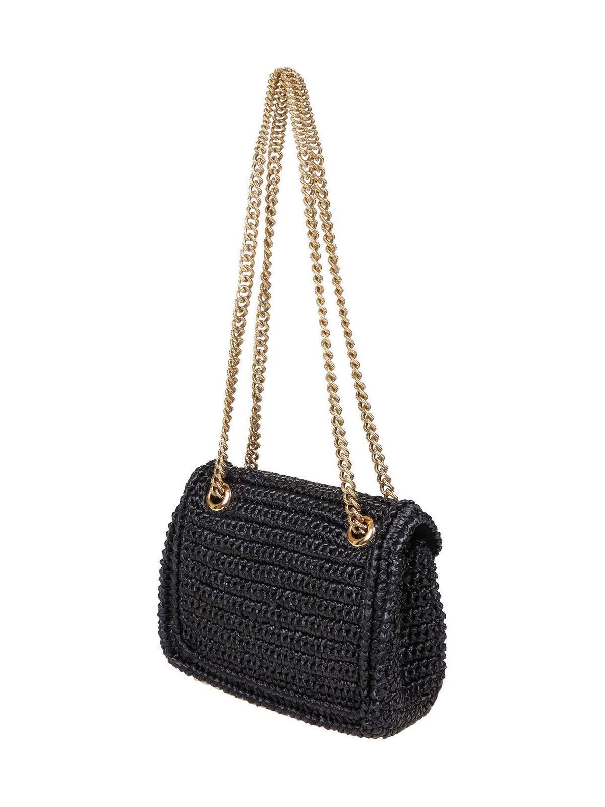 Dolce & Gabbana Devotion raffia shoulder bag | BB6641AO4348B956