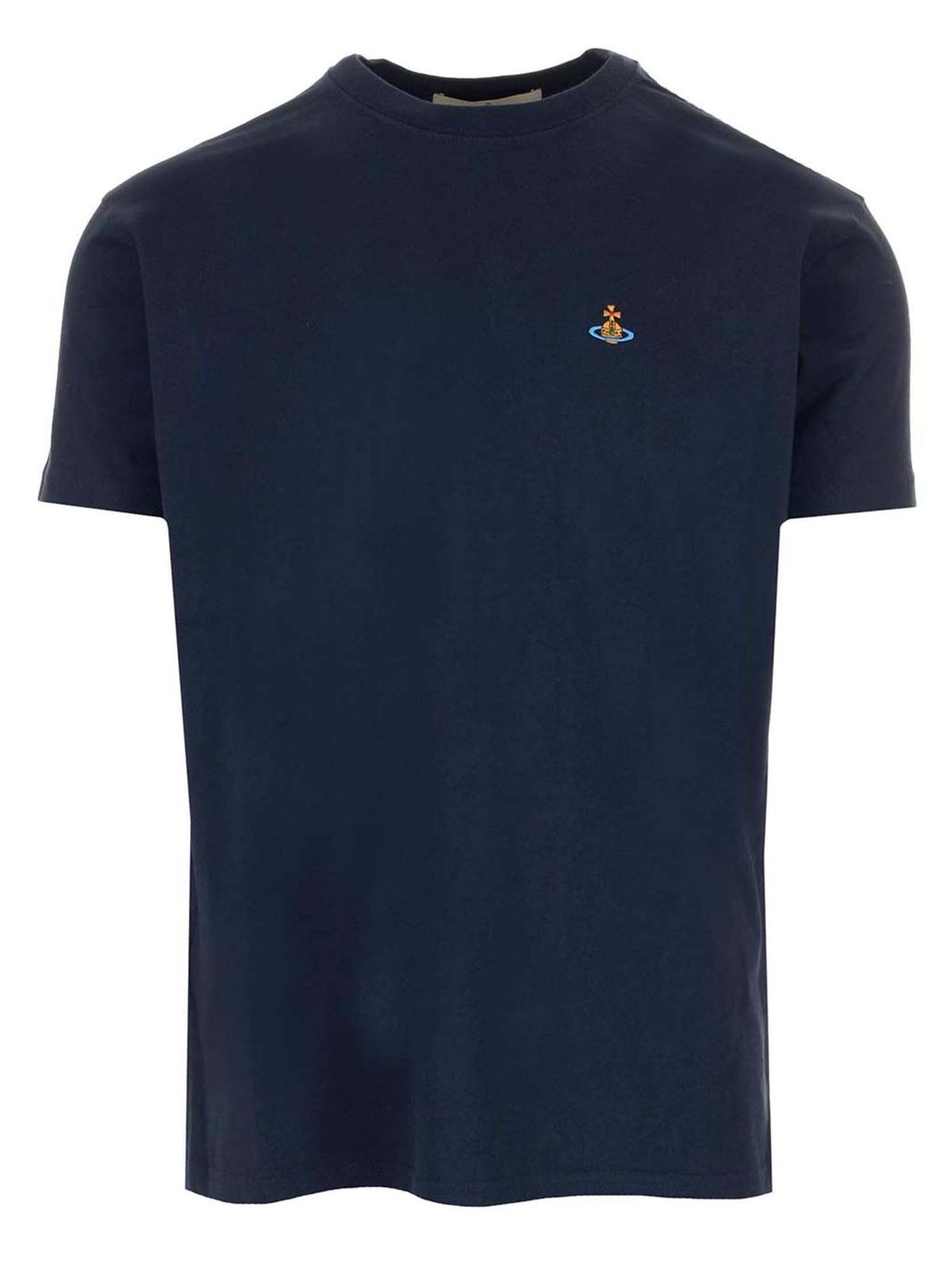 Vivienne Westwood Logo embroidery t-shirt in blue