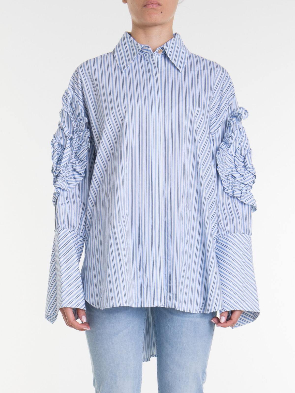 【4万円】EDWARD ACHOUR PARIS バイカラーデザイン　ブラウス Edward Achour Paris シャツ - - レディース|4470122712DW521