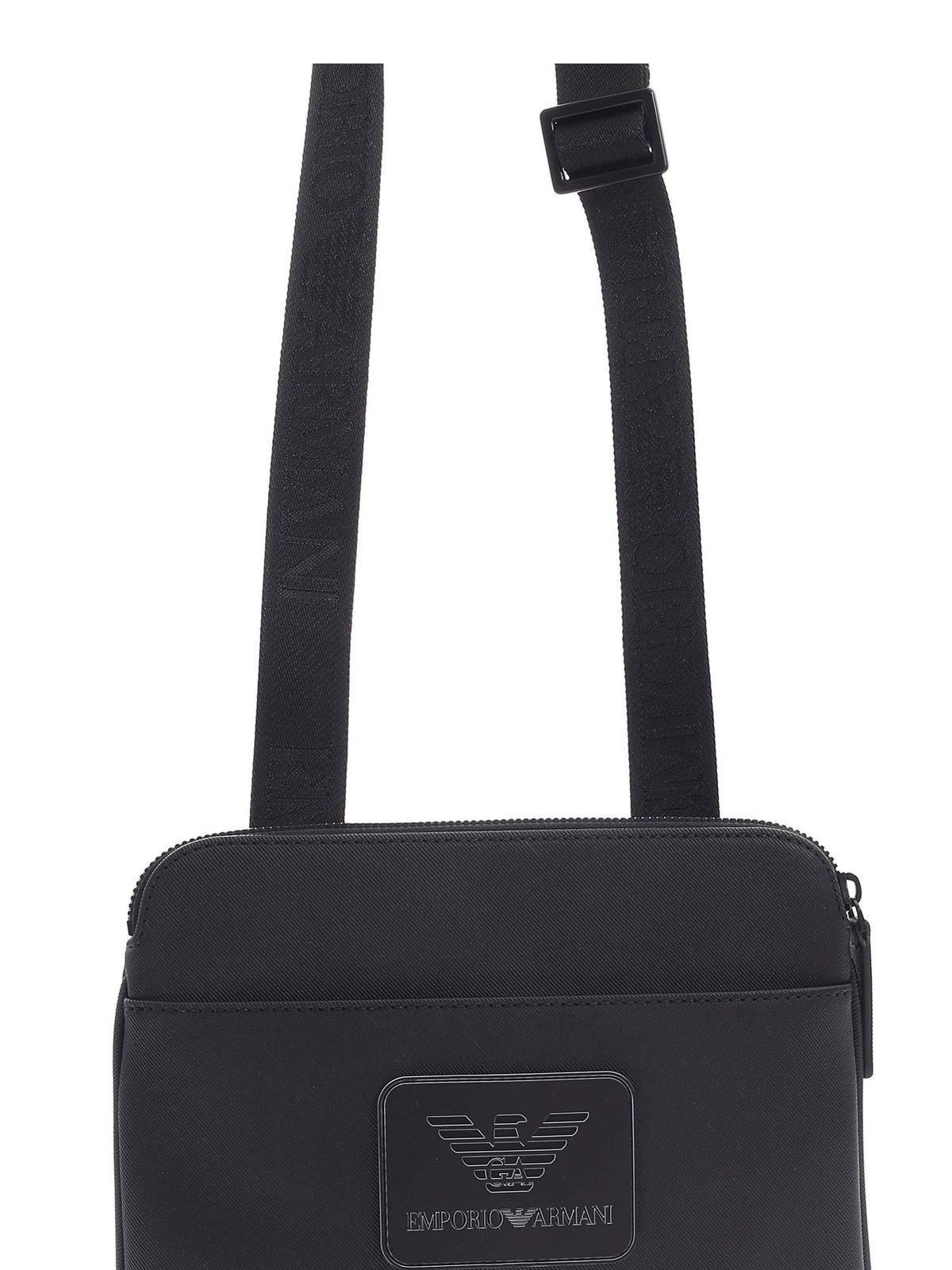 Cross body bags Emporio Armani - Black shoulder bag with logo -  Y4M177YFE6J81072
