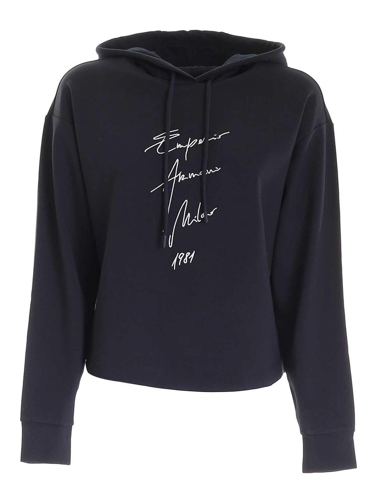 Emporio Armani Sudadera Azul Azul Mujer 3K2M7M2JQMZ0926