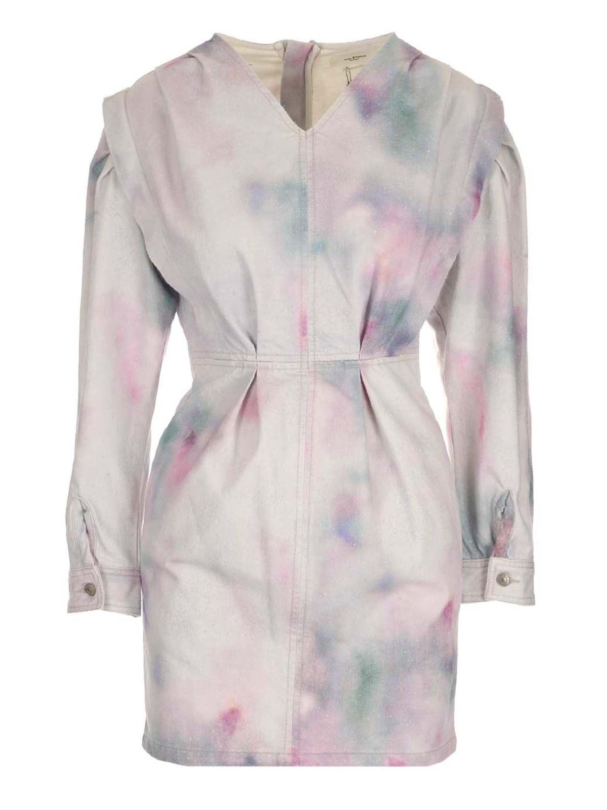 Isabel Marant Etoile Tie-dye Lacanau dress in white|RO188821P022E60CE Isabel Marant Etoile Tie-dye Lacanau dress in white|RO188821P022E60CE