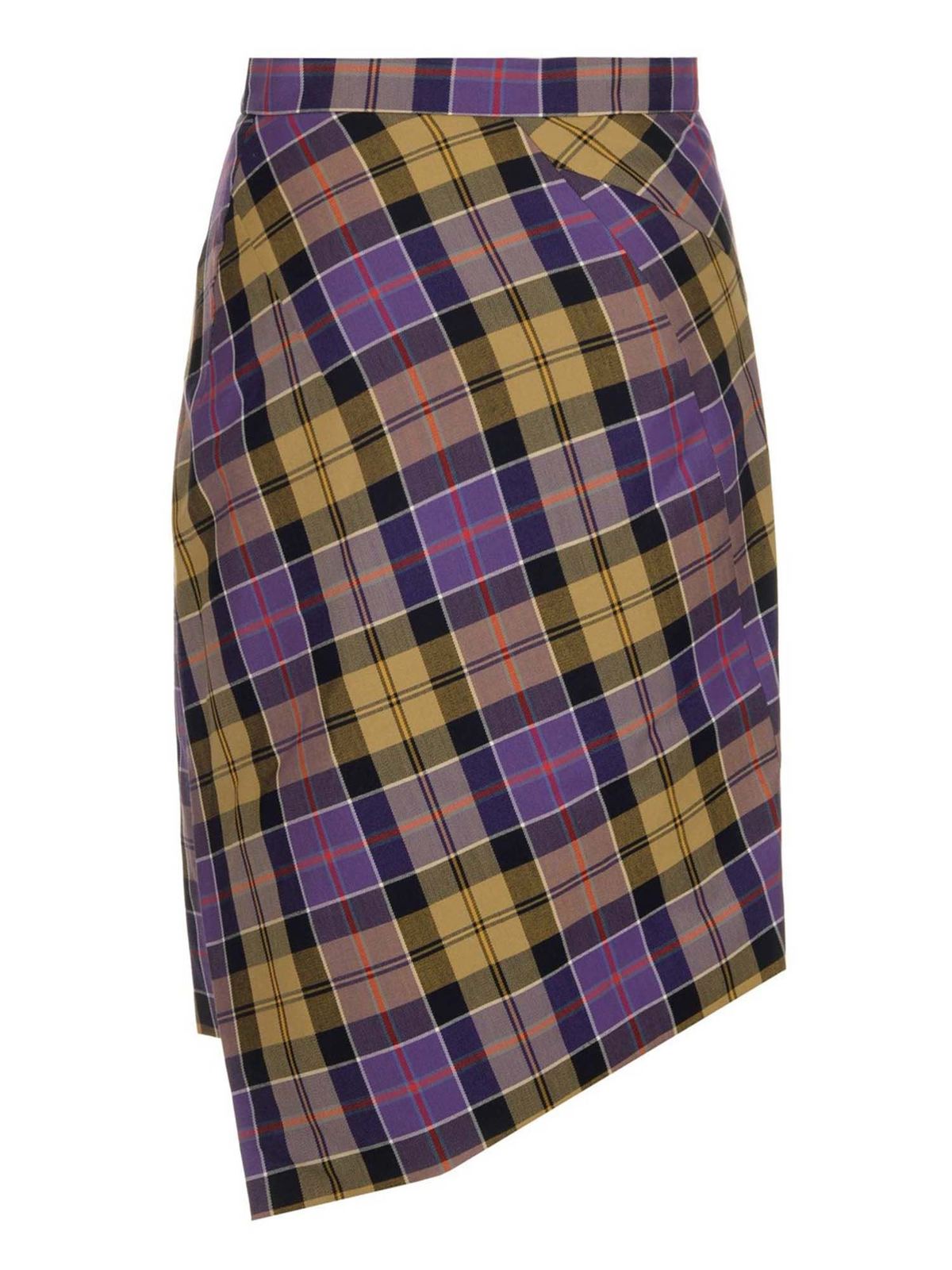 ミニスカート VIVIENNE WESTWOOD MIDI INFINITY SKIRT Midi Infinity Skirt in NAVY-YELLOW | Vivienne Westwood®