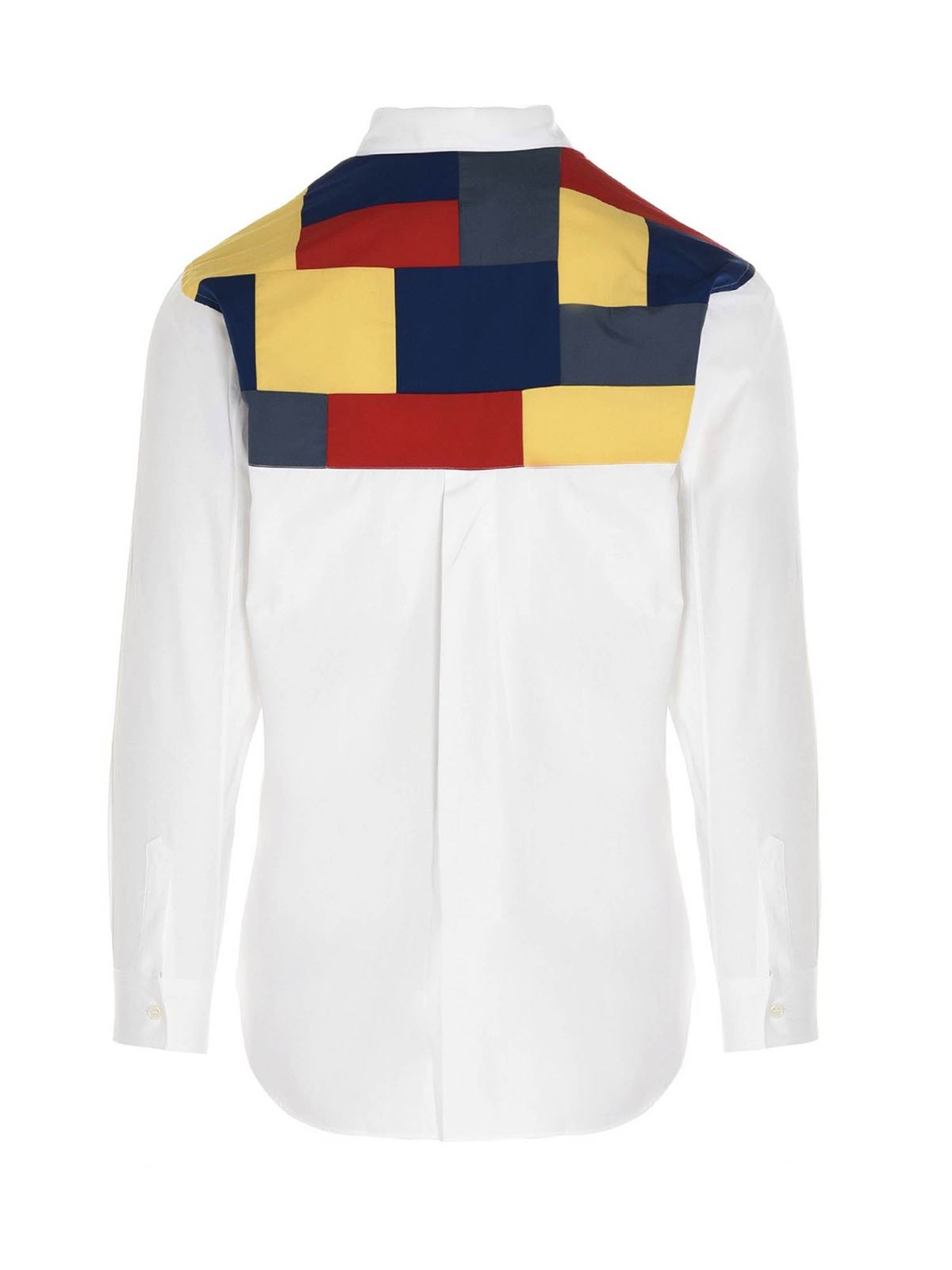 COMME des GARCONS SHIRT ホワイト✖️ブルーストライプ メンズ