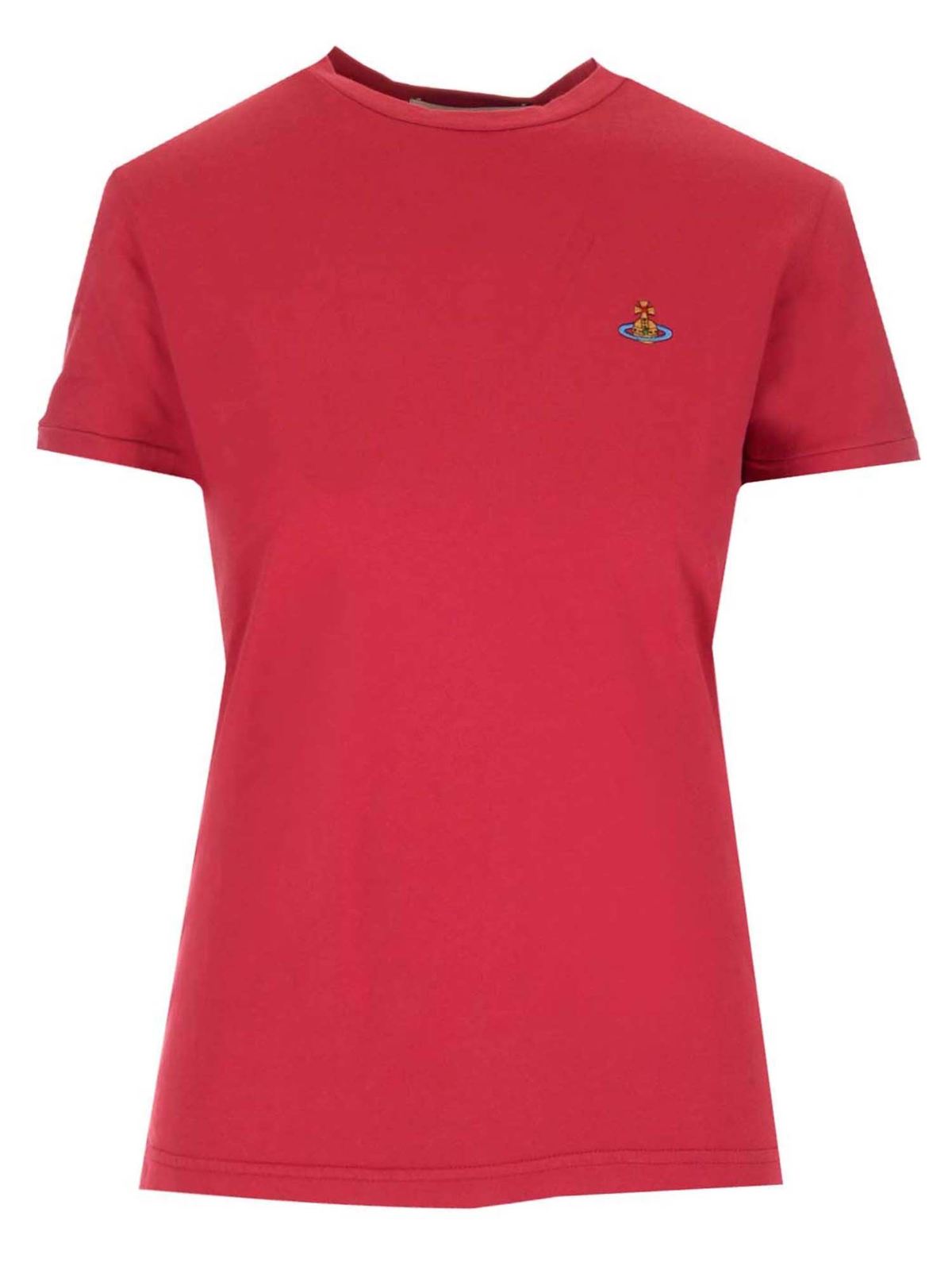 Vivienne Westwood Orb logo embroidery t-shirt in red