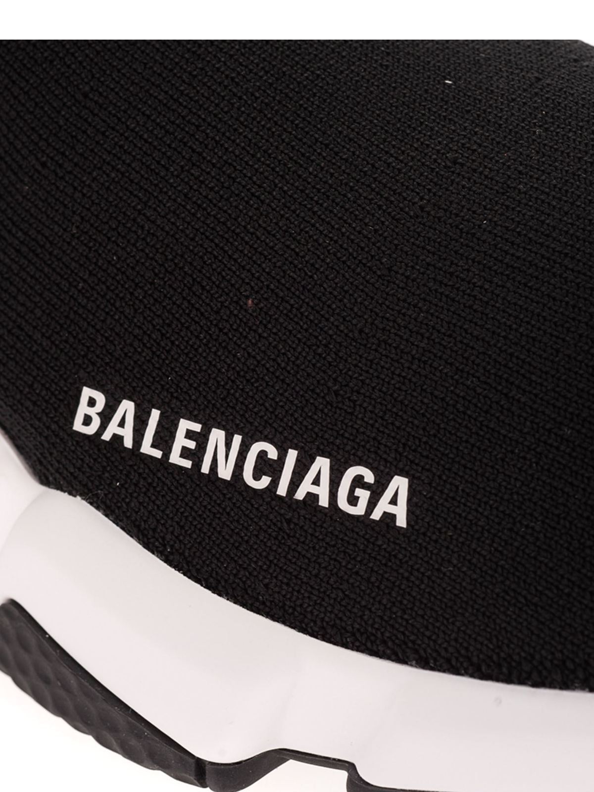 Shop Balenciaga Speed Recycled Sneakers In Black In Negro