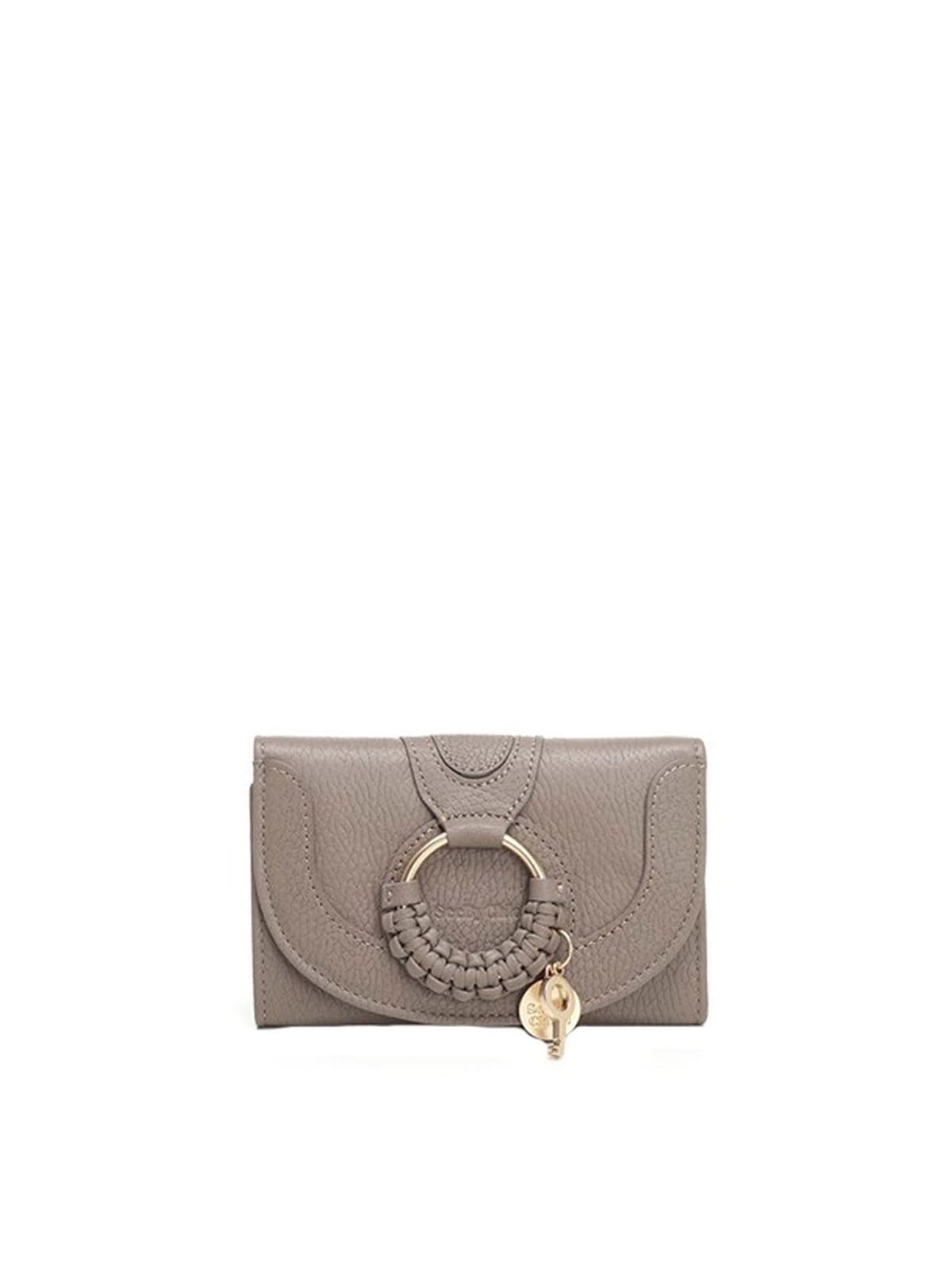 See By Chloé Compact Hana Wallet In Grey In Grey
