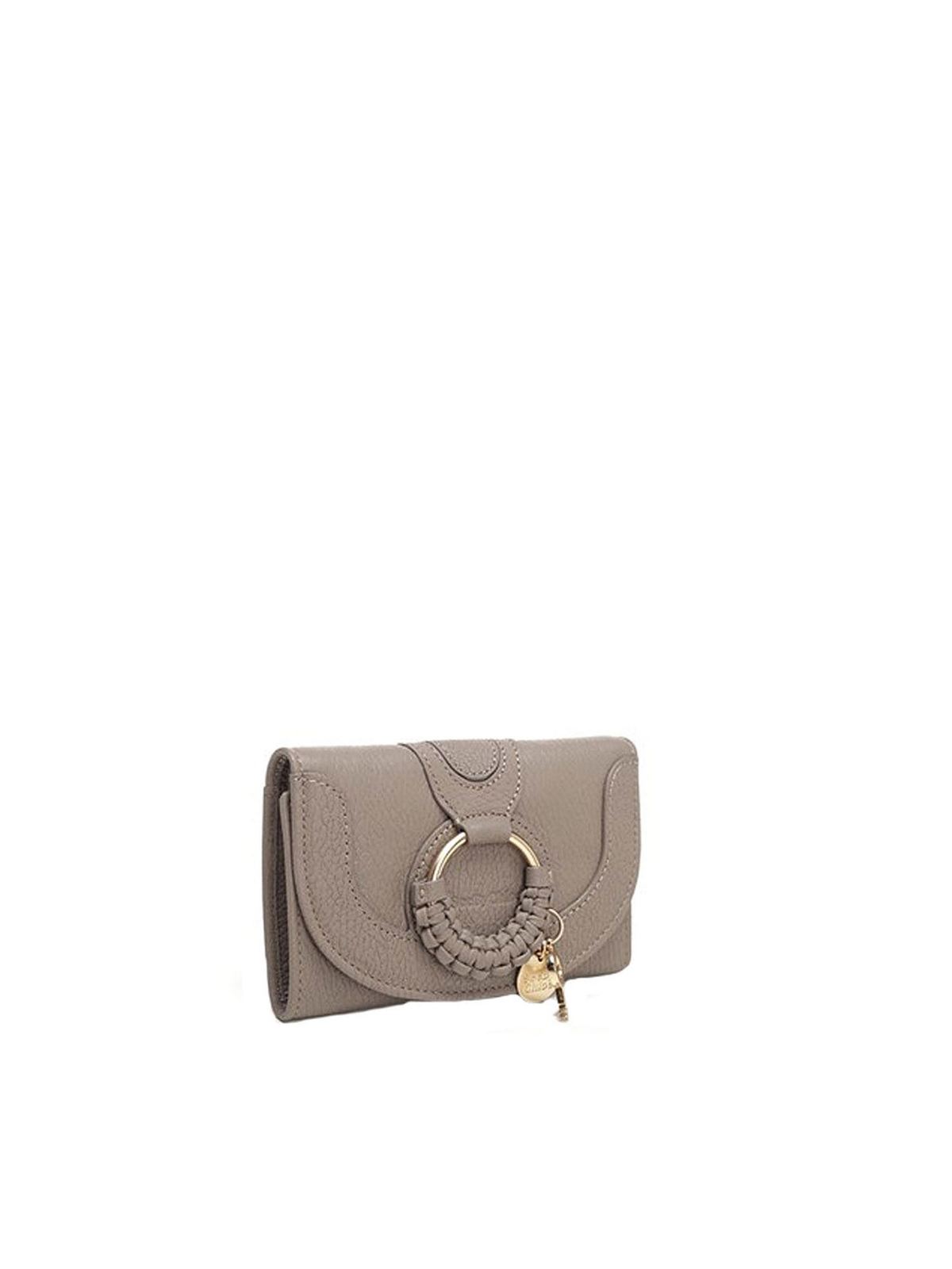 Shop See By Chloé Compact Hana Wallet In Gray In Grey