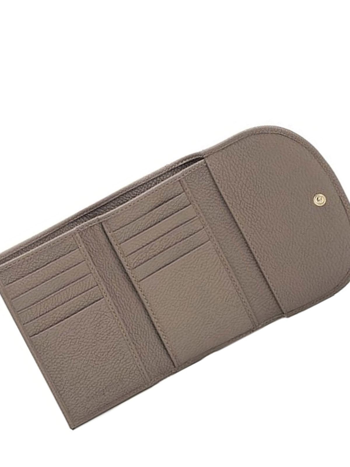 Shop See By Chloé Compact Hana Wallet In Gray In Grey