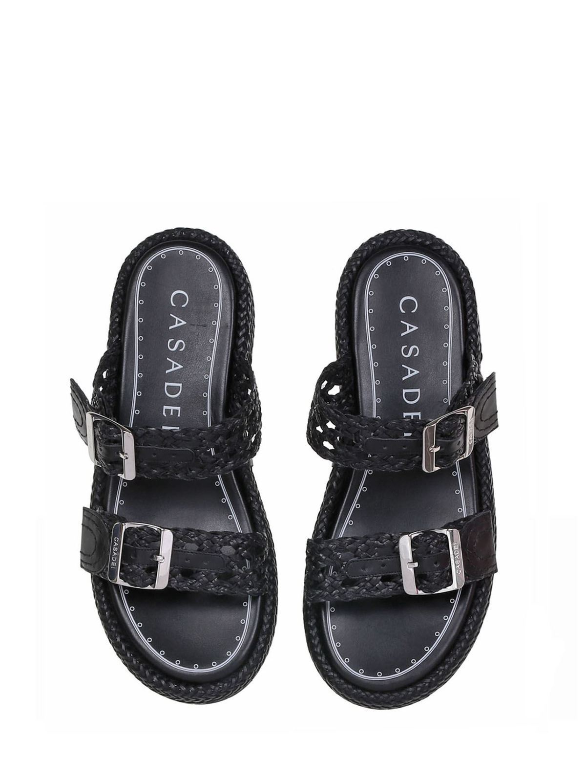 Chanel Dad Sandals EU37 Black Leather ref.501323 - Joli Closet