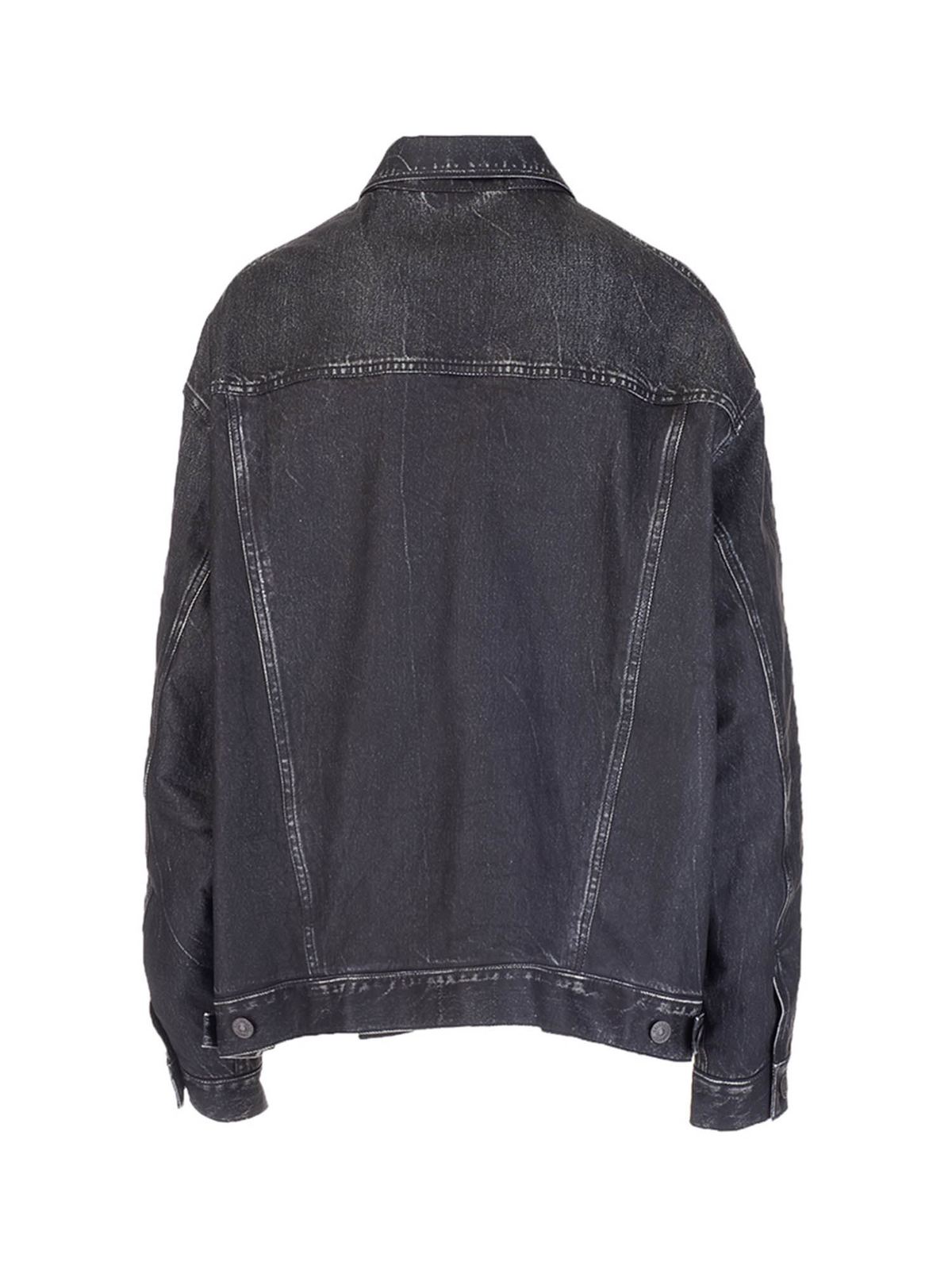 Balenciaga デニムジャケット - 黒|657700TKS343366