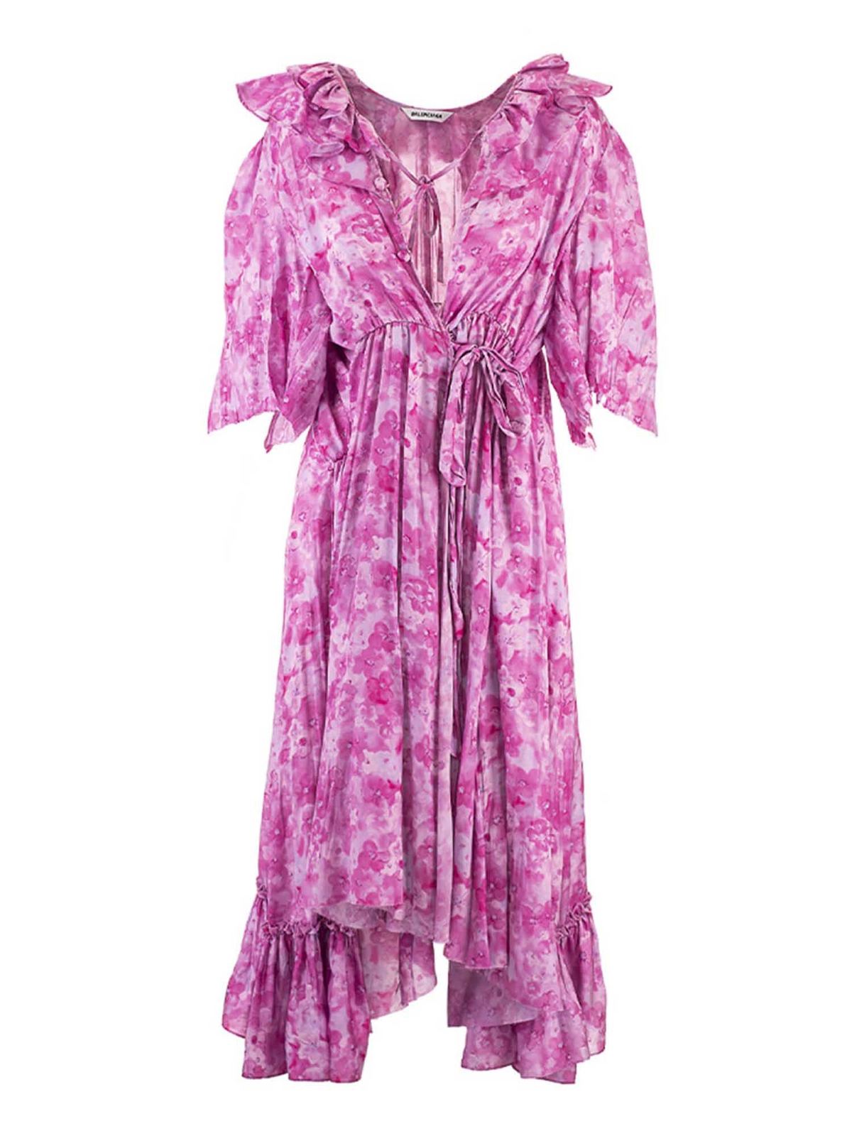 Balenciaga Ruffle Wrap in pink - Pink - Women|658873TKLC85630