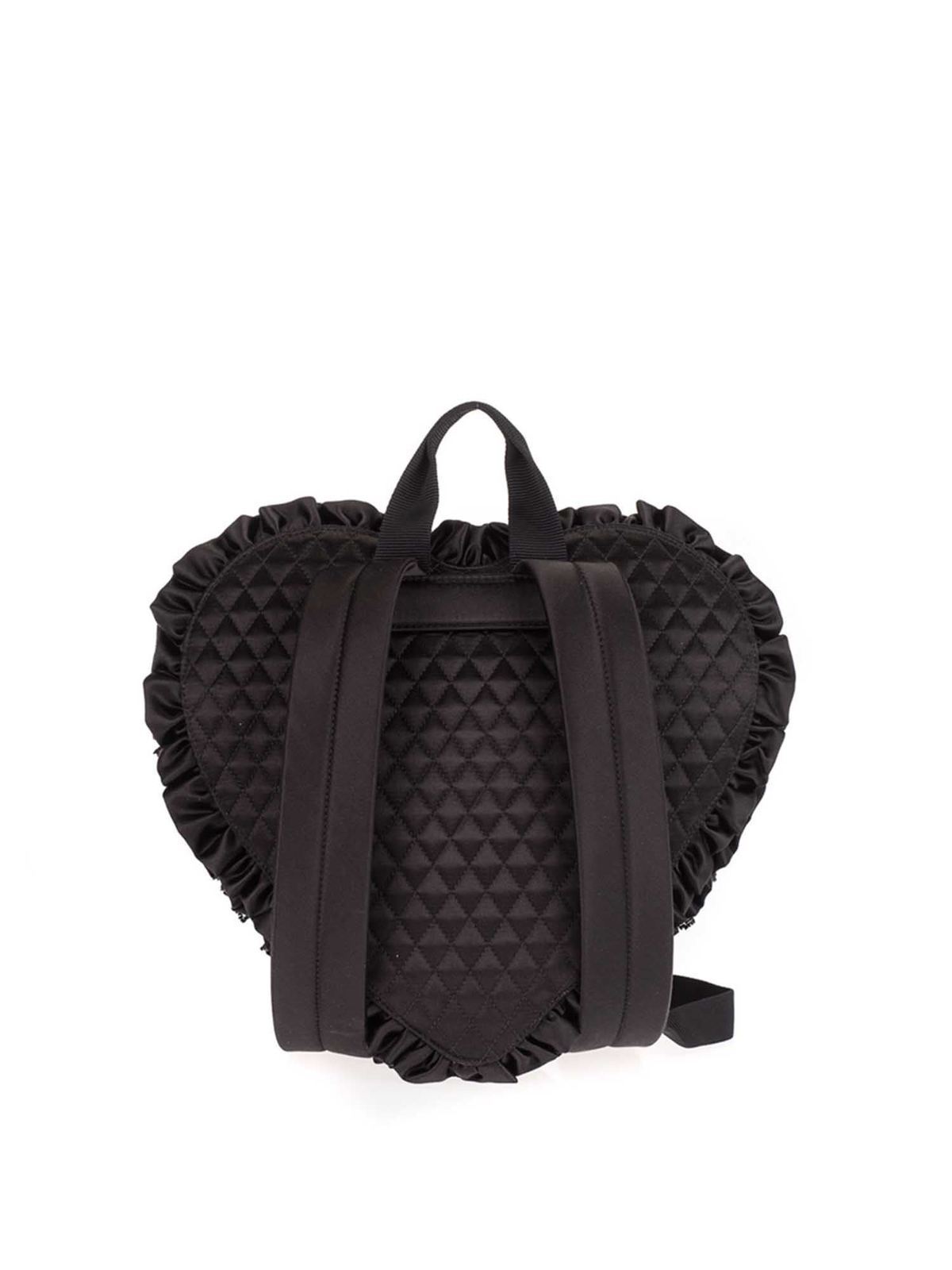 Black cheap heart backpack