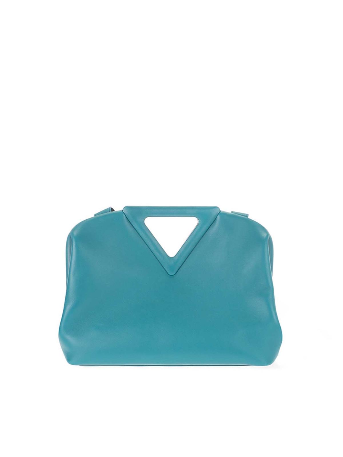 BOTTEGA VENETA Point Small Leather Bag in Mallard