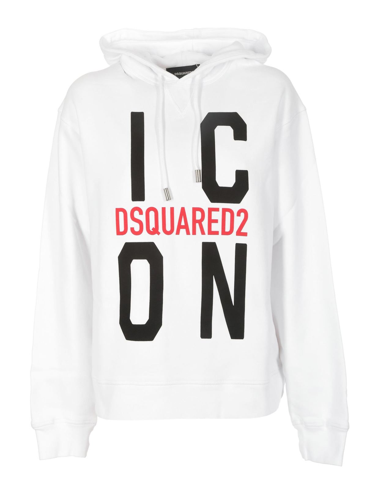 Sweatshirts & Sweaters Dsquared2 - Icon hoodie in white