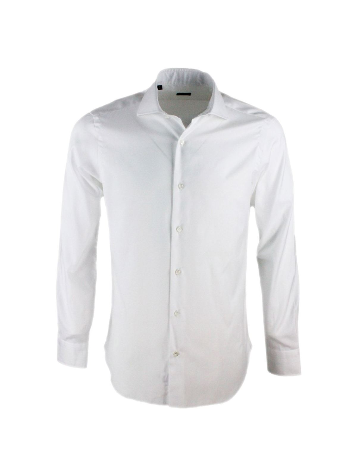 Barba Cotton Shirt In White