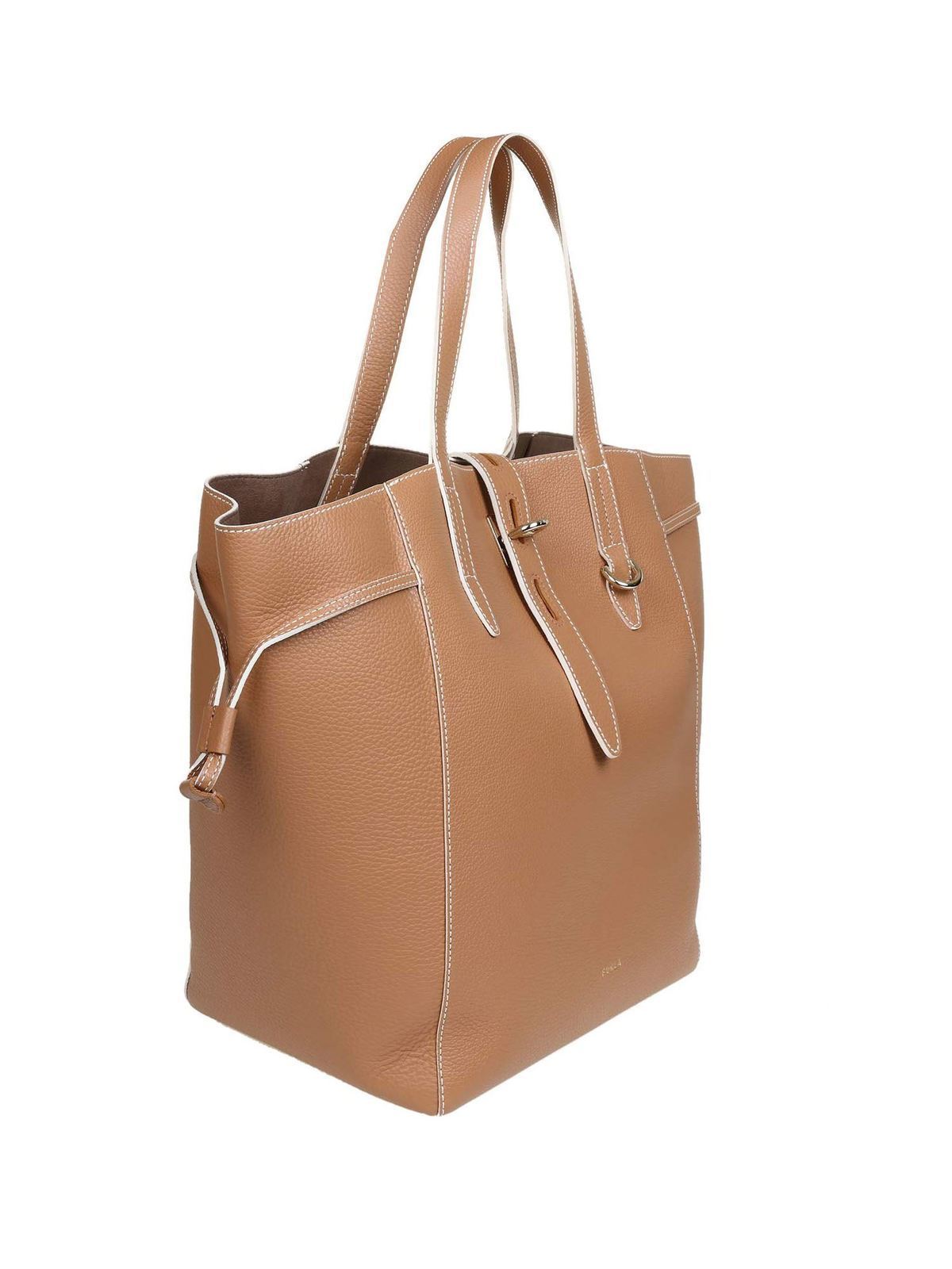 FURLA FURLA NET L TOTE, Brown Women's Handbag