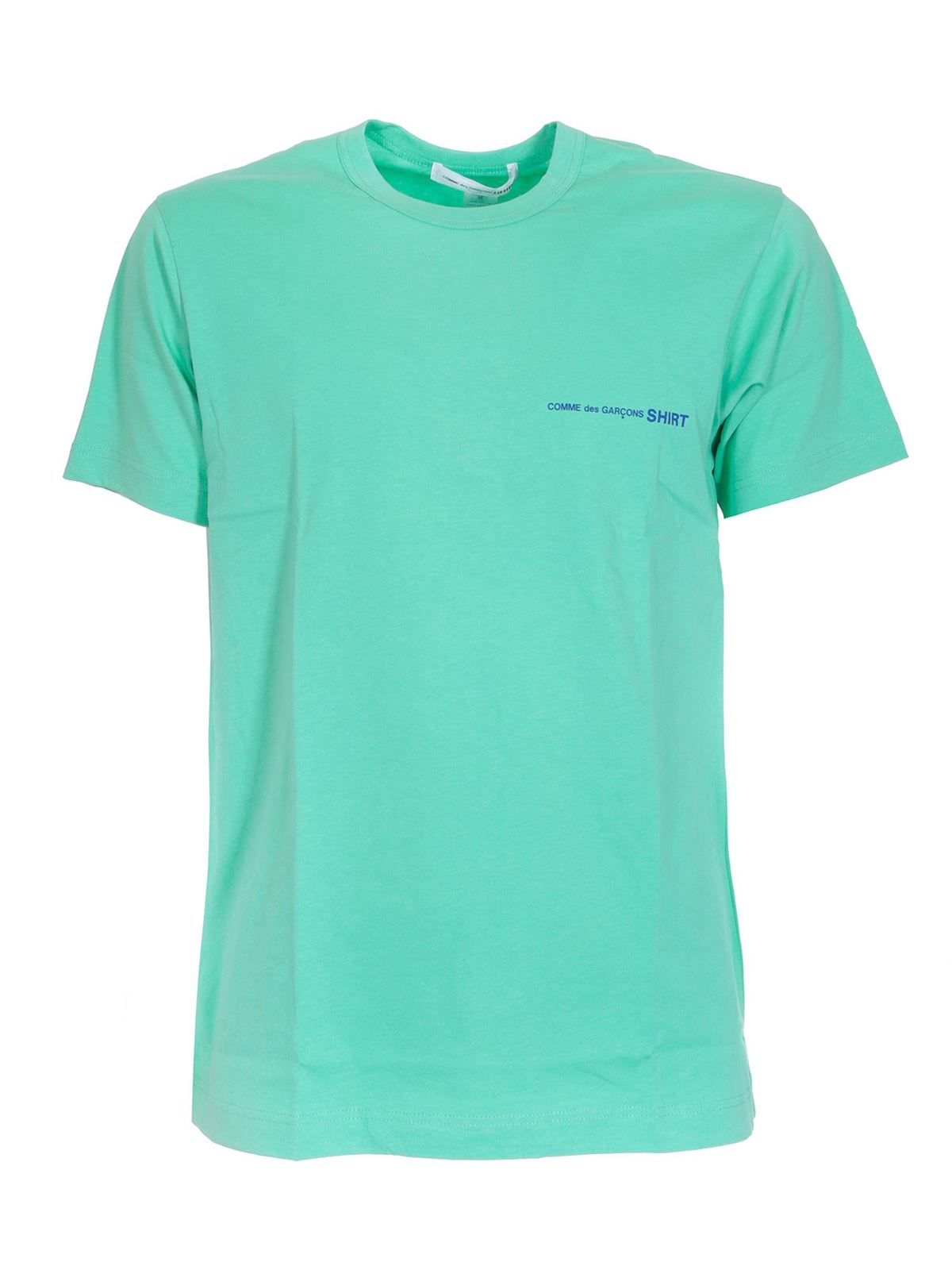 Comme Des Garçons Shirt Logo T-shirt In Green
