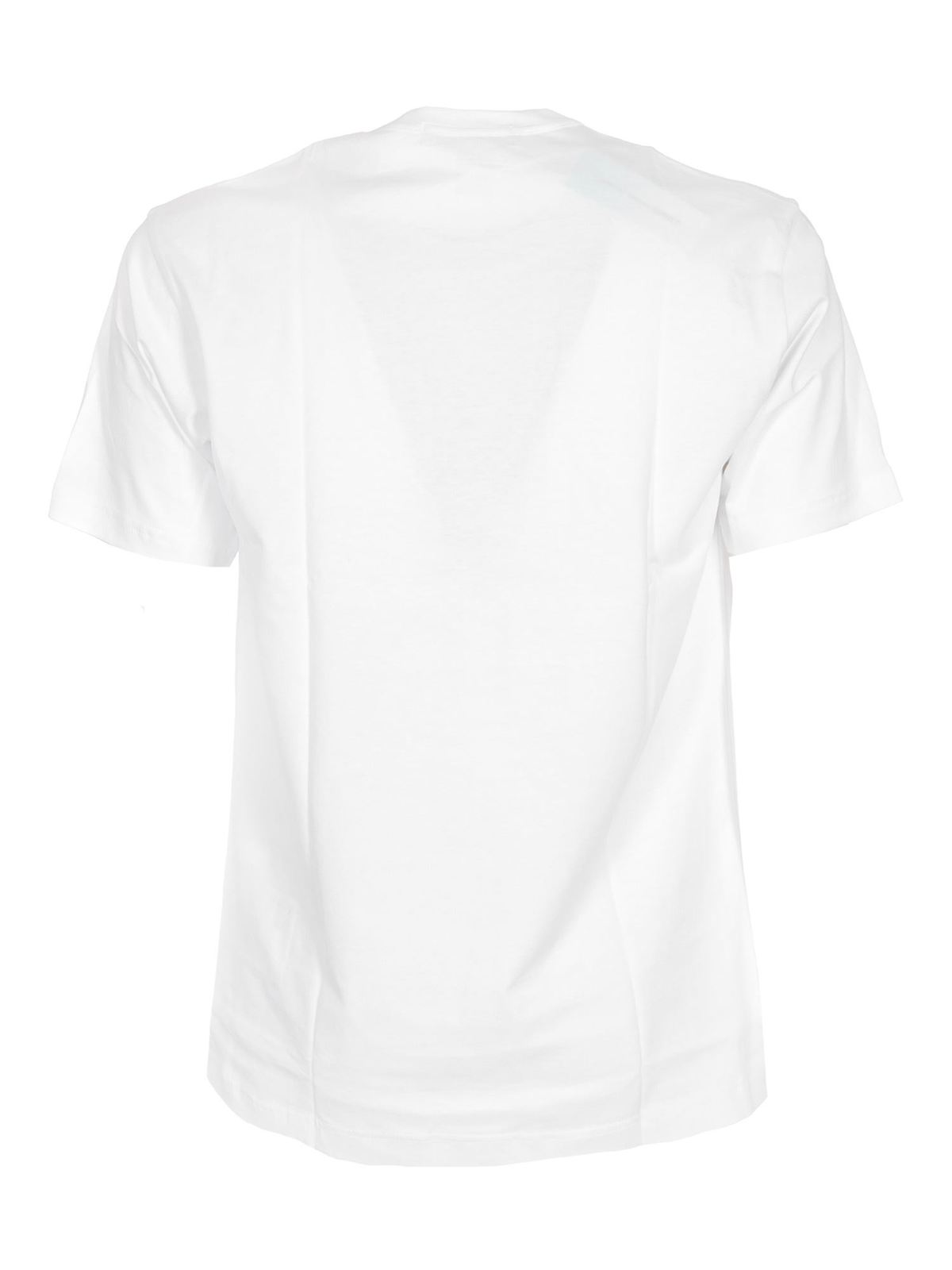 Comme Des Garcons Shirt Yue Minjun T-shirt in white - Men|FGT0031