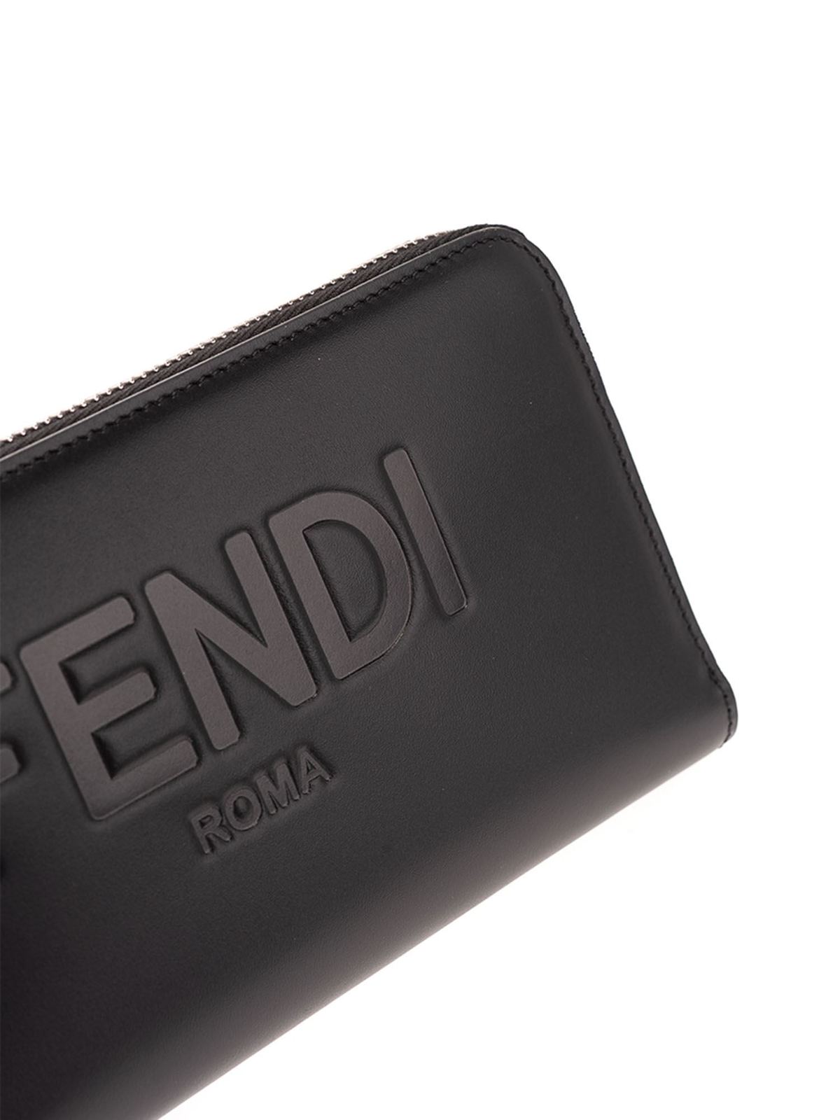 FENDI Unisex Leather Logo Long Wallets (7M0210)