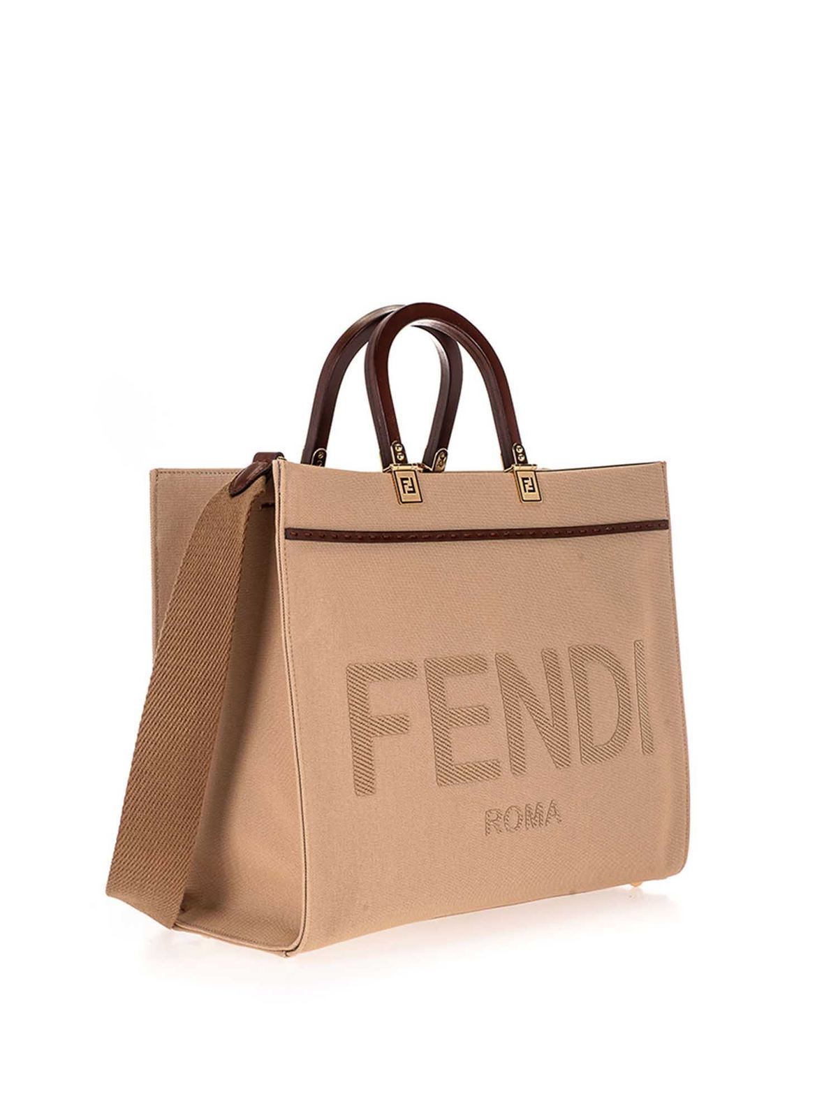Fendi Sunshine Medium Leather Tote Bag