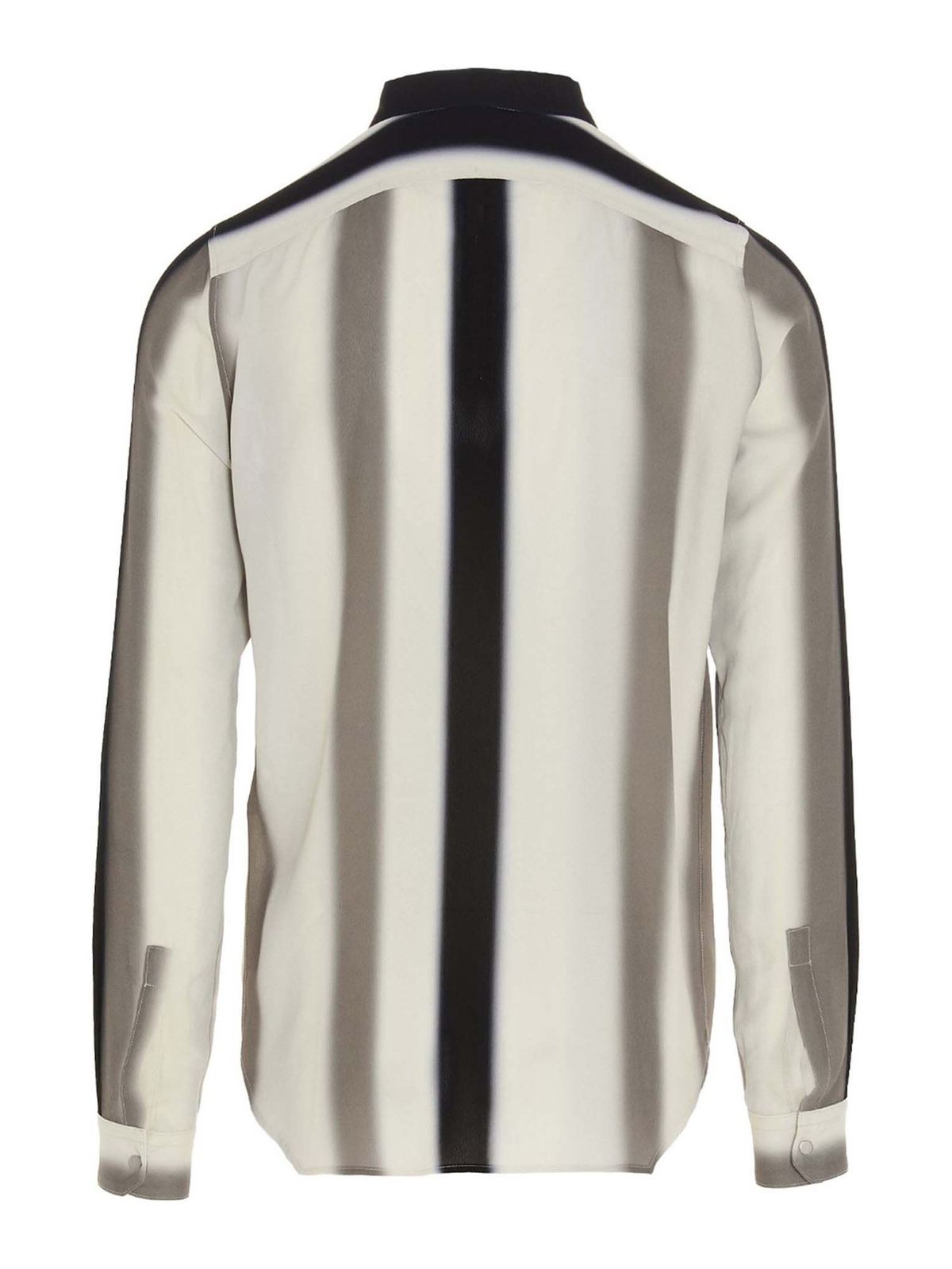 Rick Owens Snap Collar Faun Shirt shirt in grey|RU21S6290CCP10B