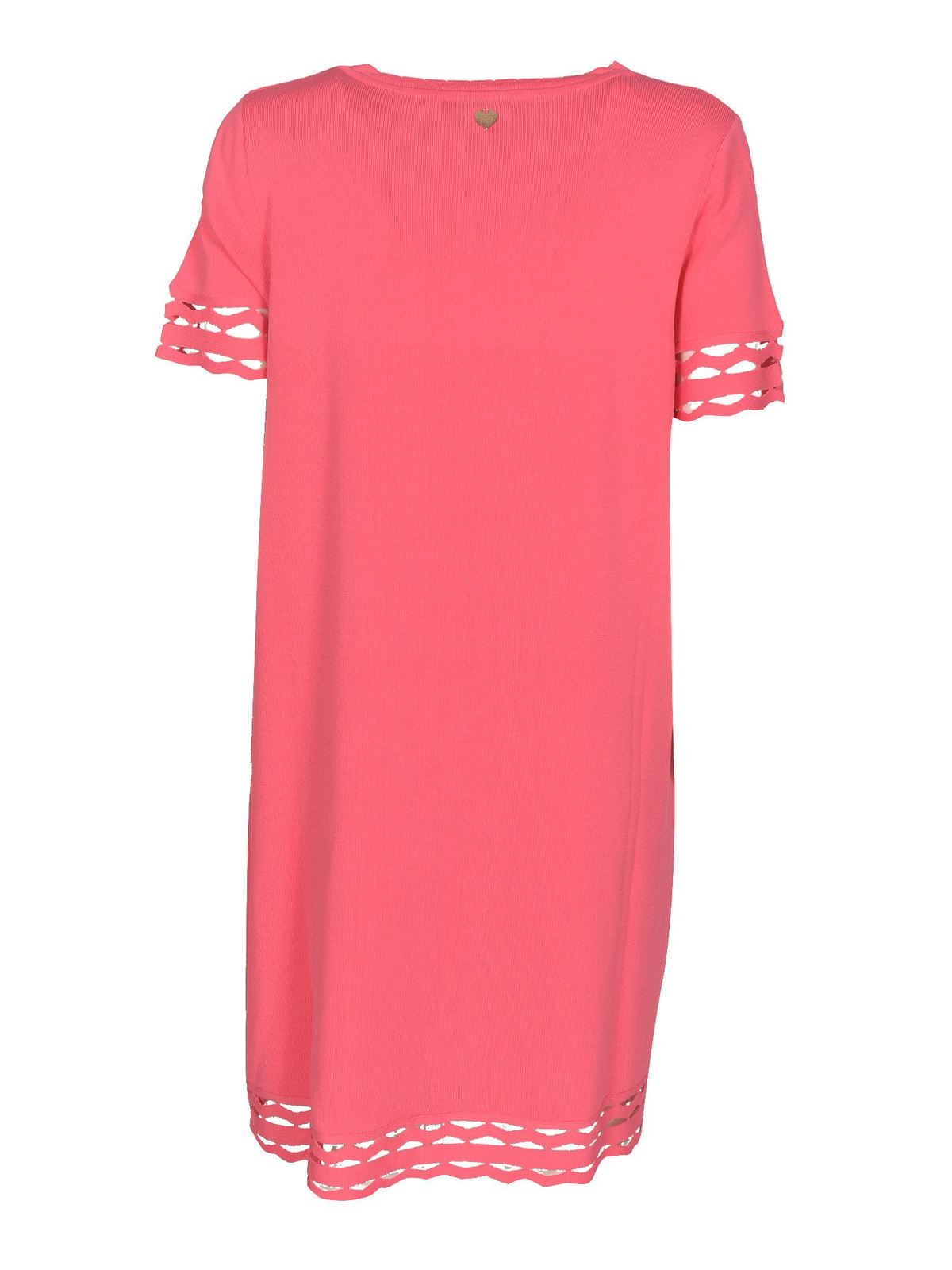 Twinset Sangallo embroidered dress in Neon Pink|211TT317100779