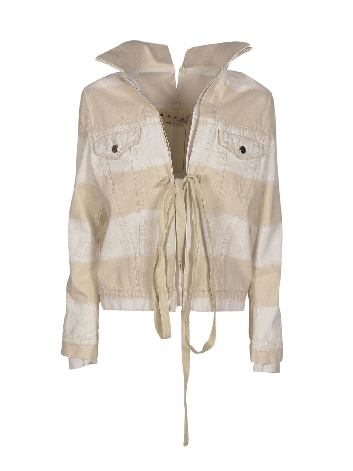 Marni デニムジャケット - ベージュ|GIJD0157U7USCR41PTW08