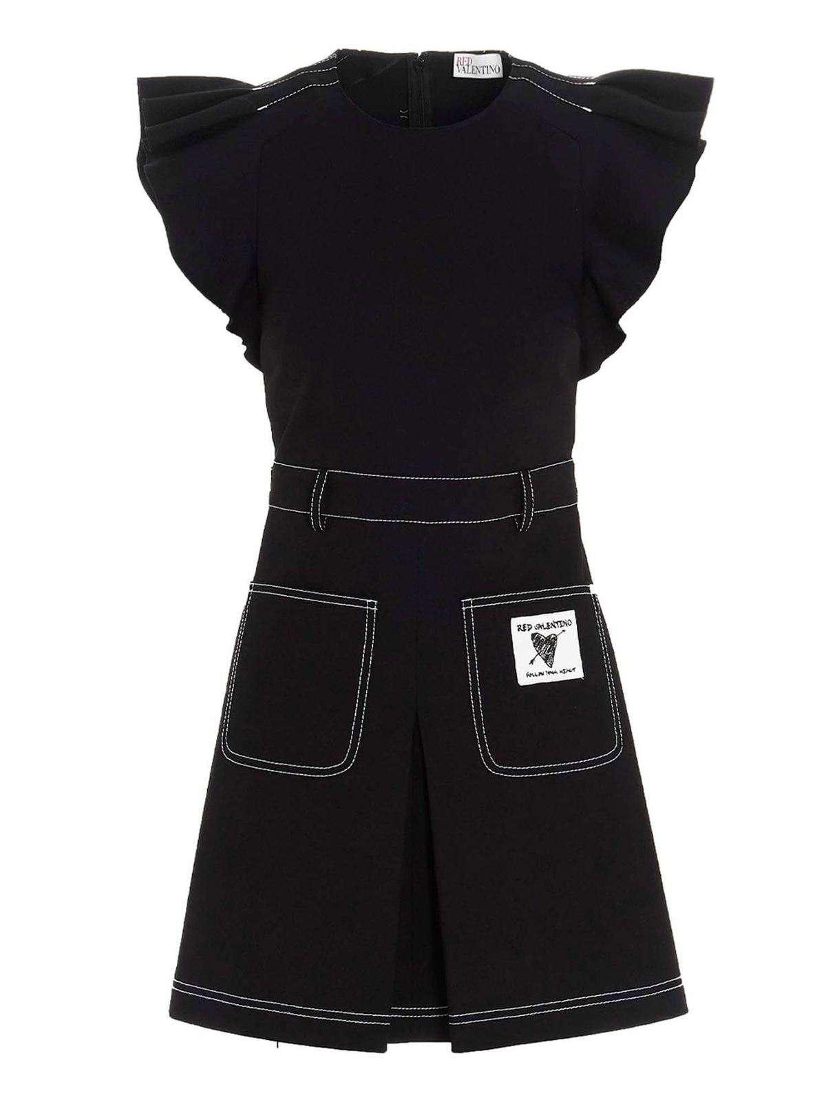 red valentino denim dress Red Valentino Denim Button-Up Midi Dress In Blue - 30% Off