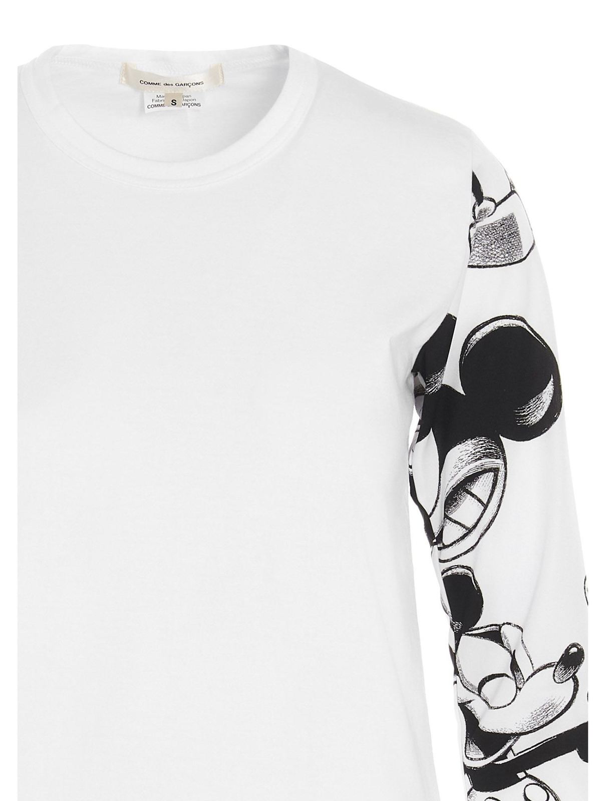 Mickey Mouse long sleeves T shirt in white