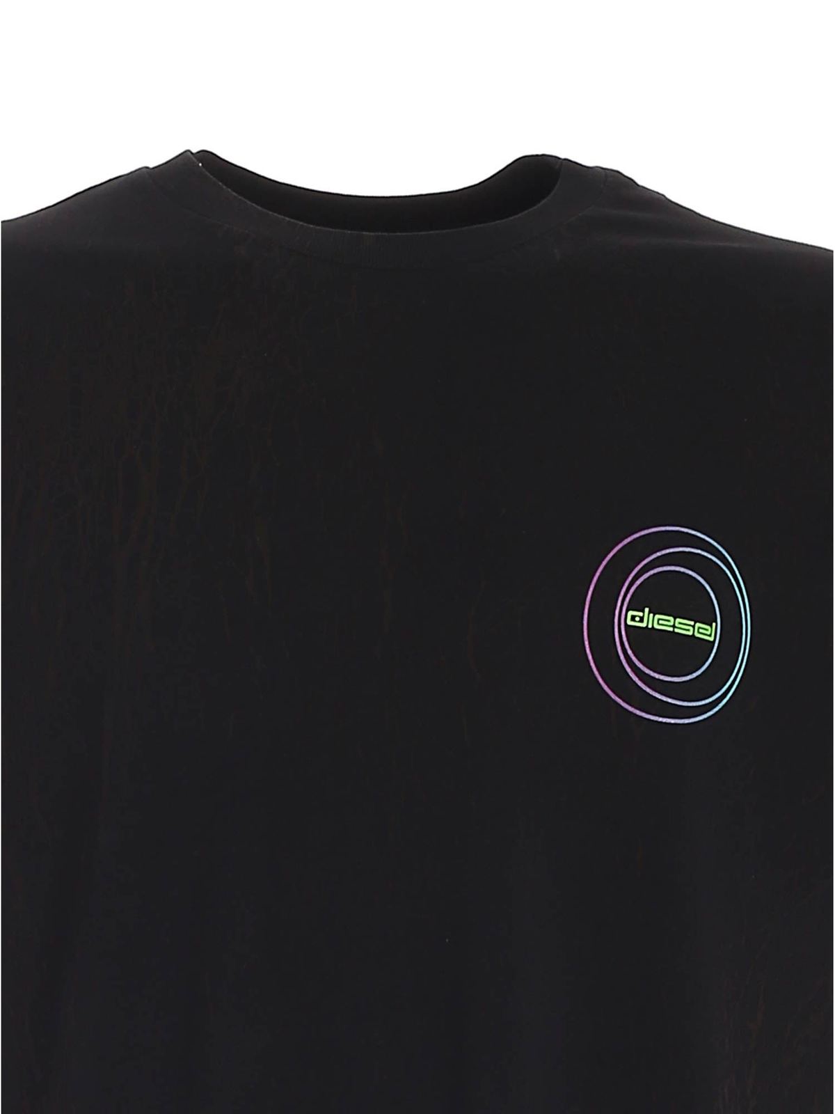Diesel T Just E3 T-shirt in black - Black - Men | A023220GBBN9XX